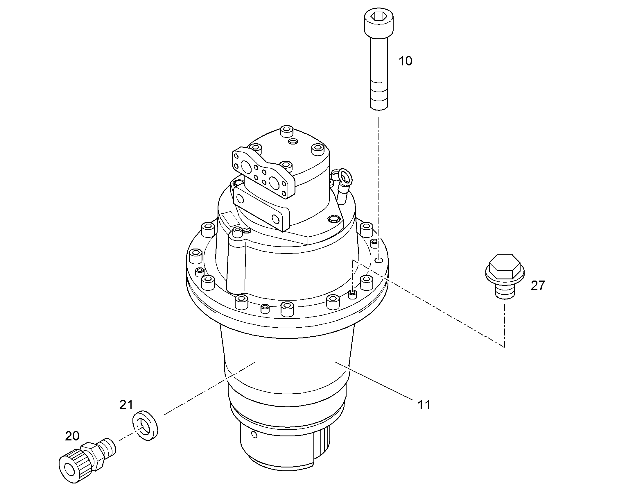 МЕХАНИЗМ ПОВОРОТА 10061438 LIEBHERR