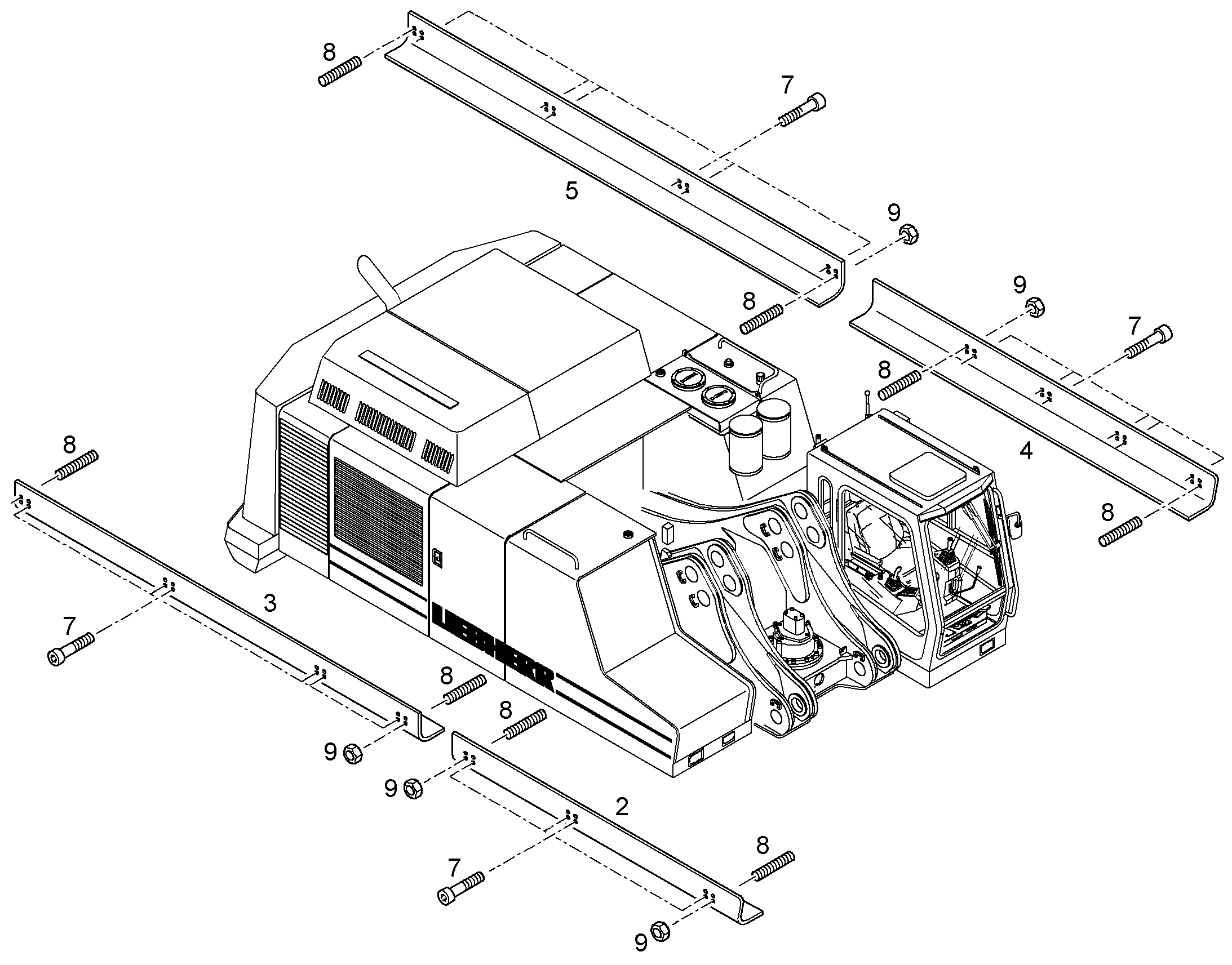БАМПЕР 10051297 LIEBHERR