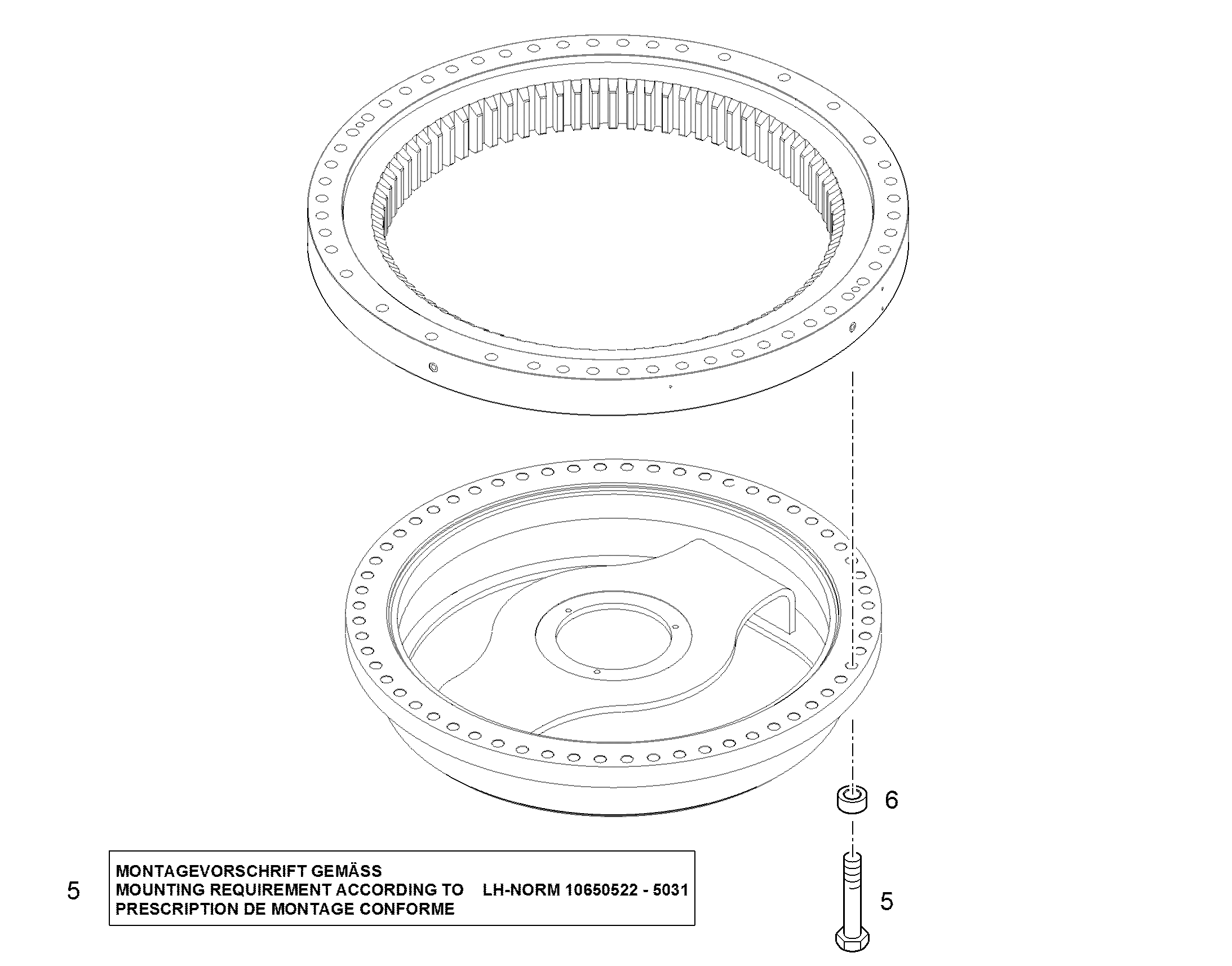 ГИЛЬЗА 28X50X15 10062070 LIEBHERR