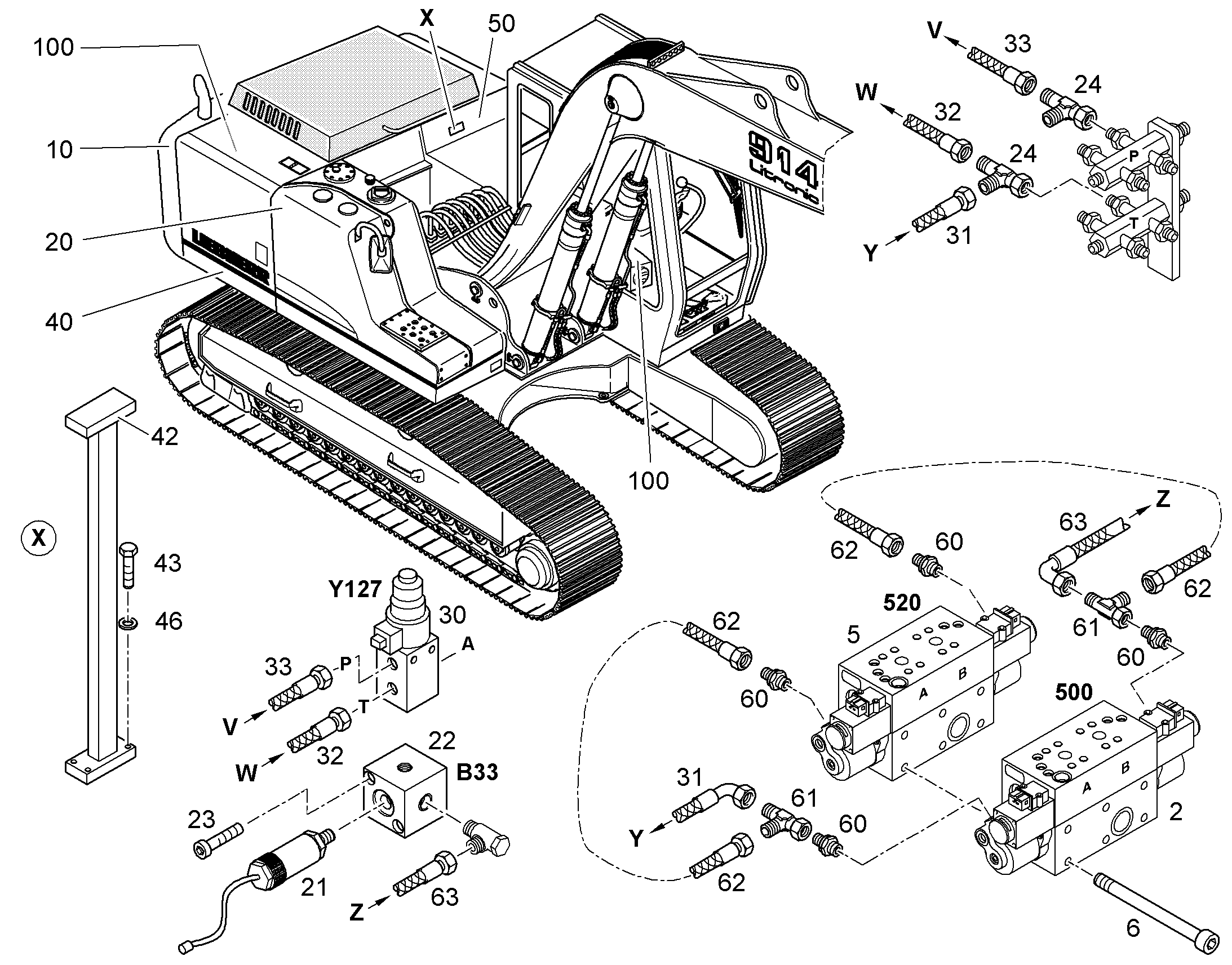 ПЕРЕОБОРУД. ПОВОР. ПЛАТФОРМЫ 9929176 LIEBHERR