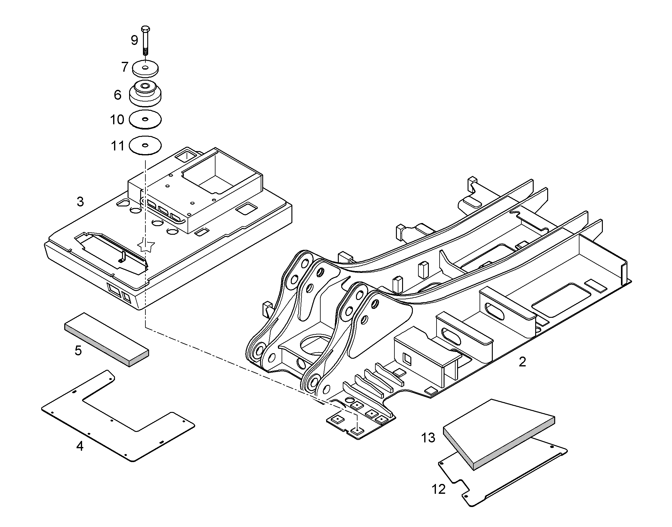 ПЕРЕОБОРУД. ПОВОР. ПЛАТФОРМЫ 9011064 LIEBHERR