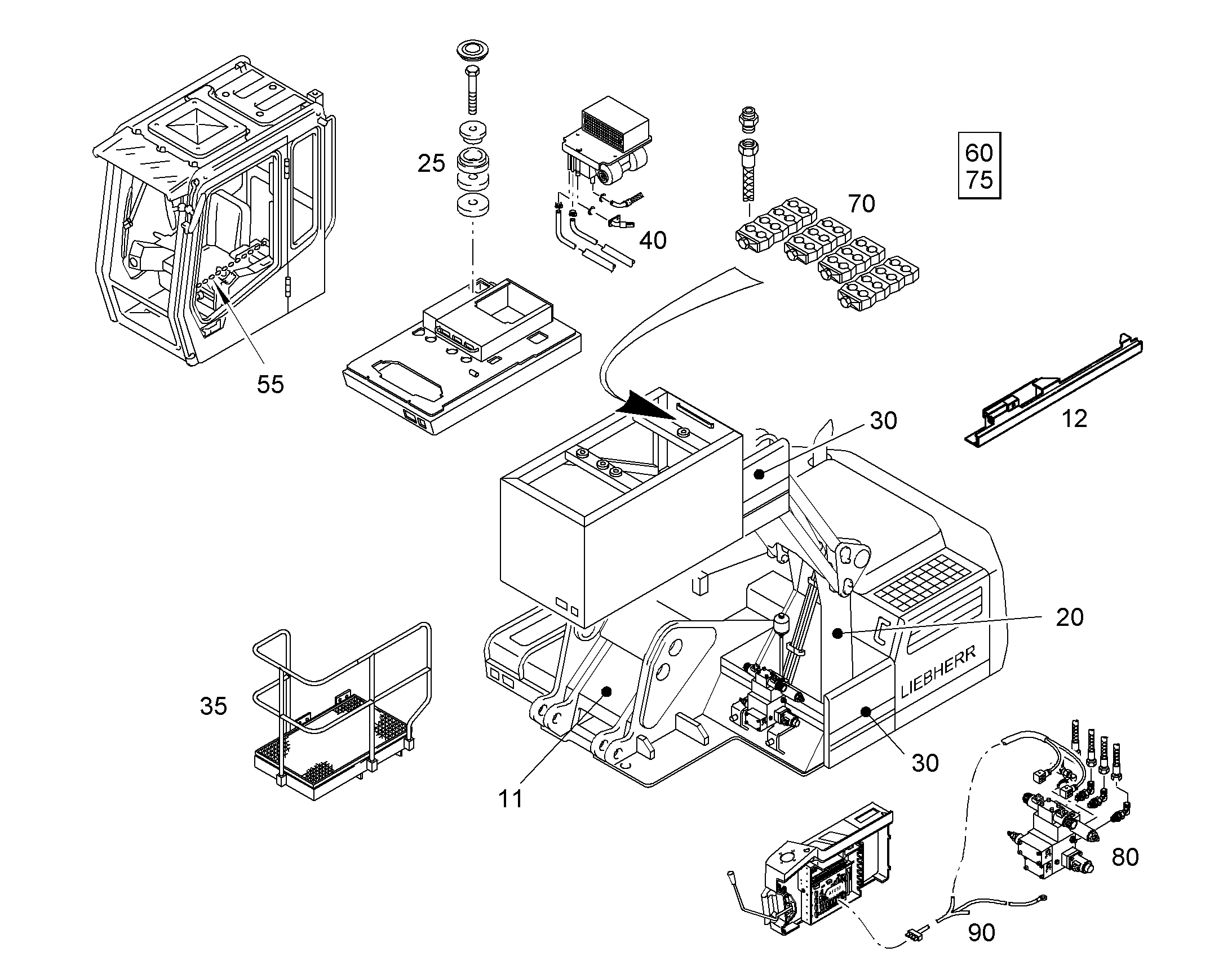 ШЛАНГИ ОТОПЛЕНИЯ, КОНДИЦИОНЕРА 9804029 LIEBHERR
