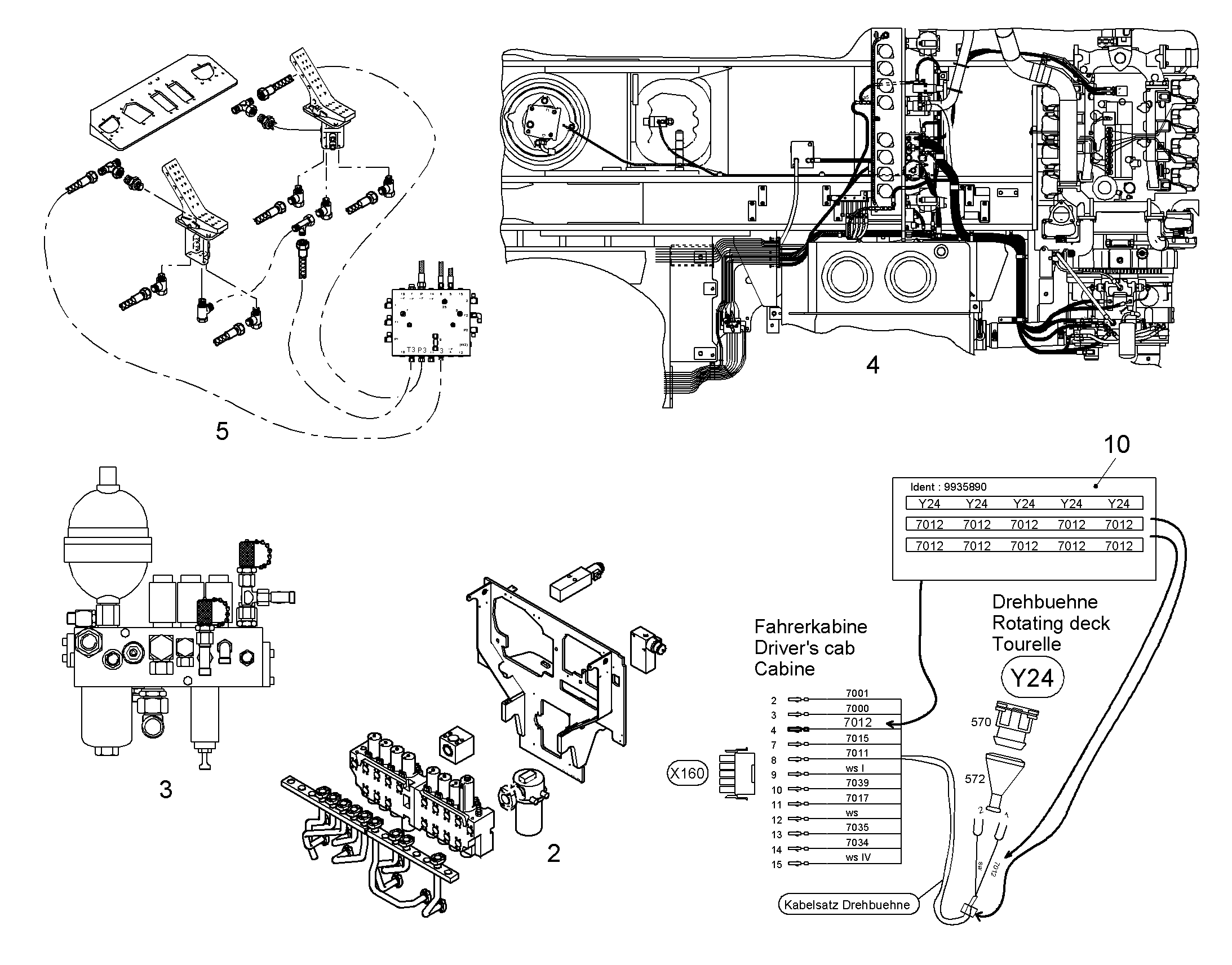 ЛИНИЯ УПРАВЛЯЮЩАЯ УСТАНОВКА 9942001 LIEBHERR