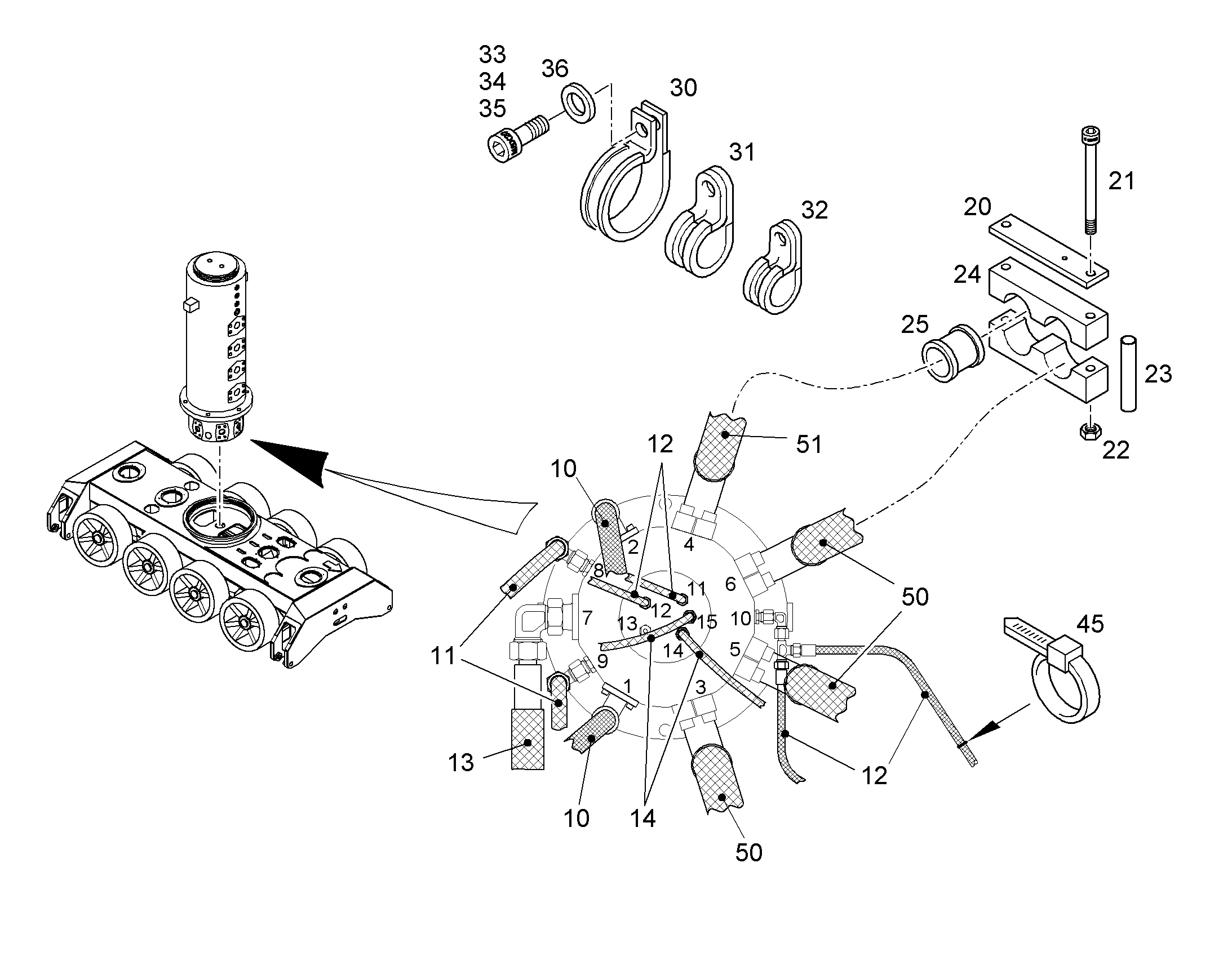 ШЛАНГ 10X900 10021036 LIEBHERR