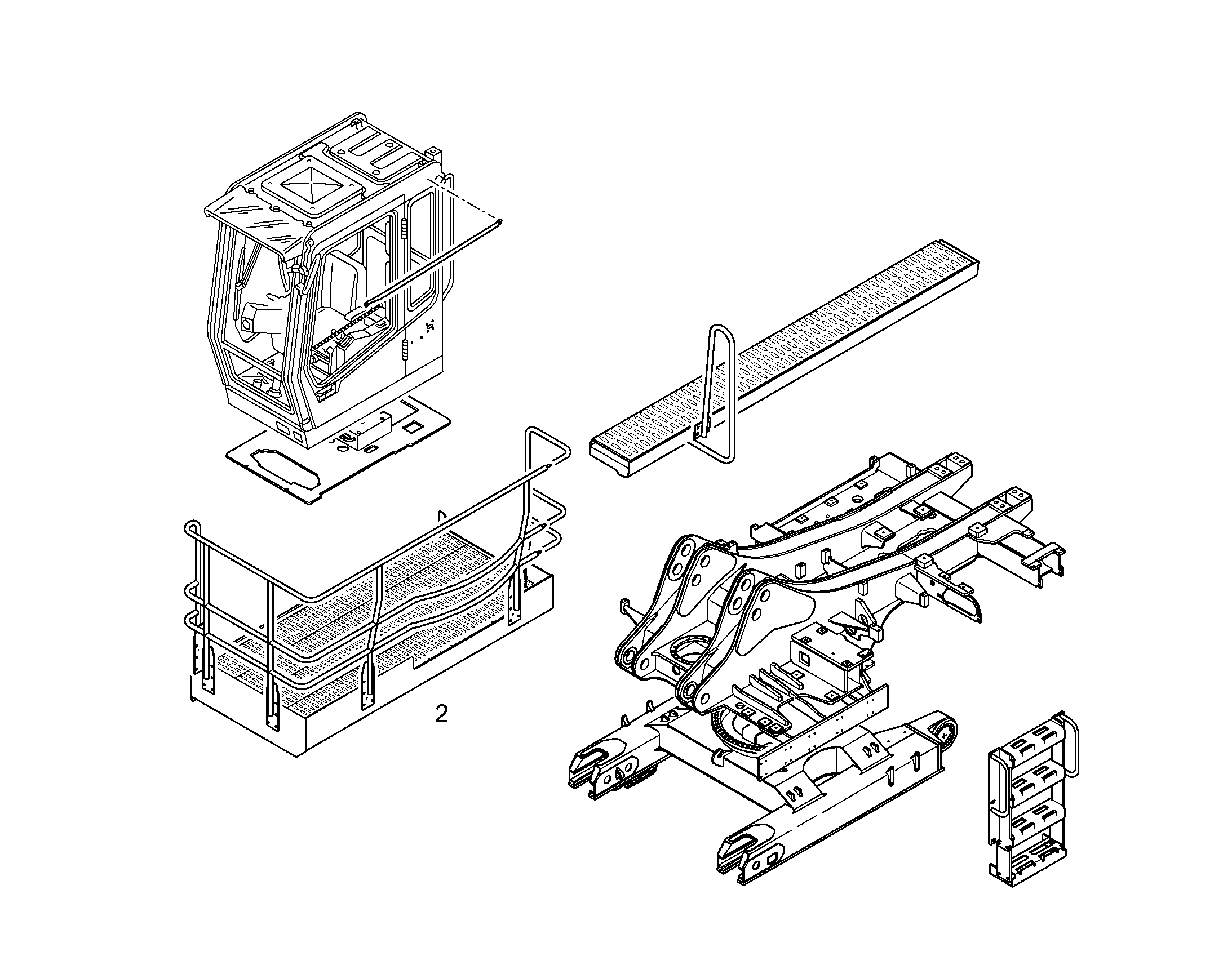 ПЛАТФОРМА КАБИНЫ 10051949 LIEBHERR