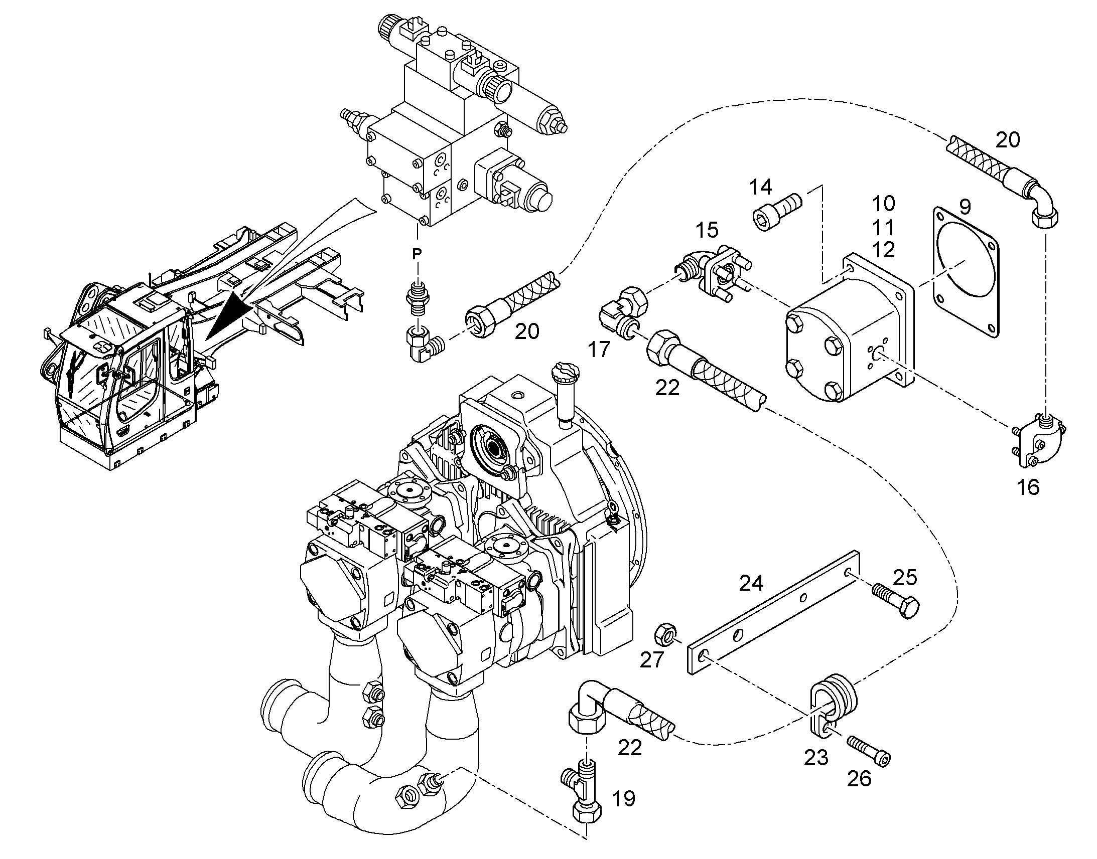 ШЛАНГ 12X4300 10016888 LIEBHERR
