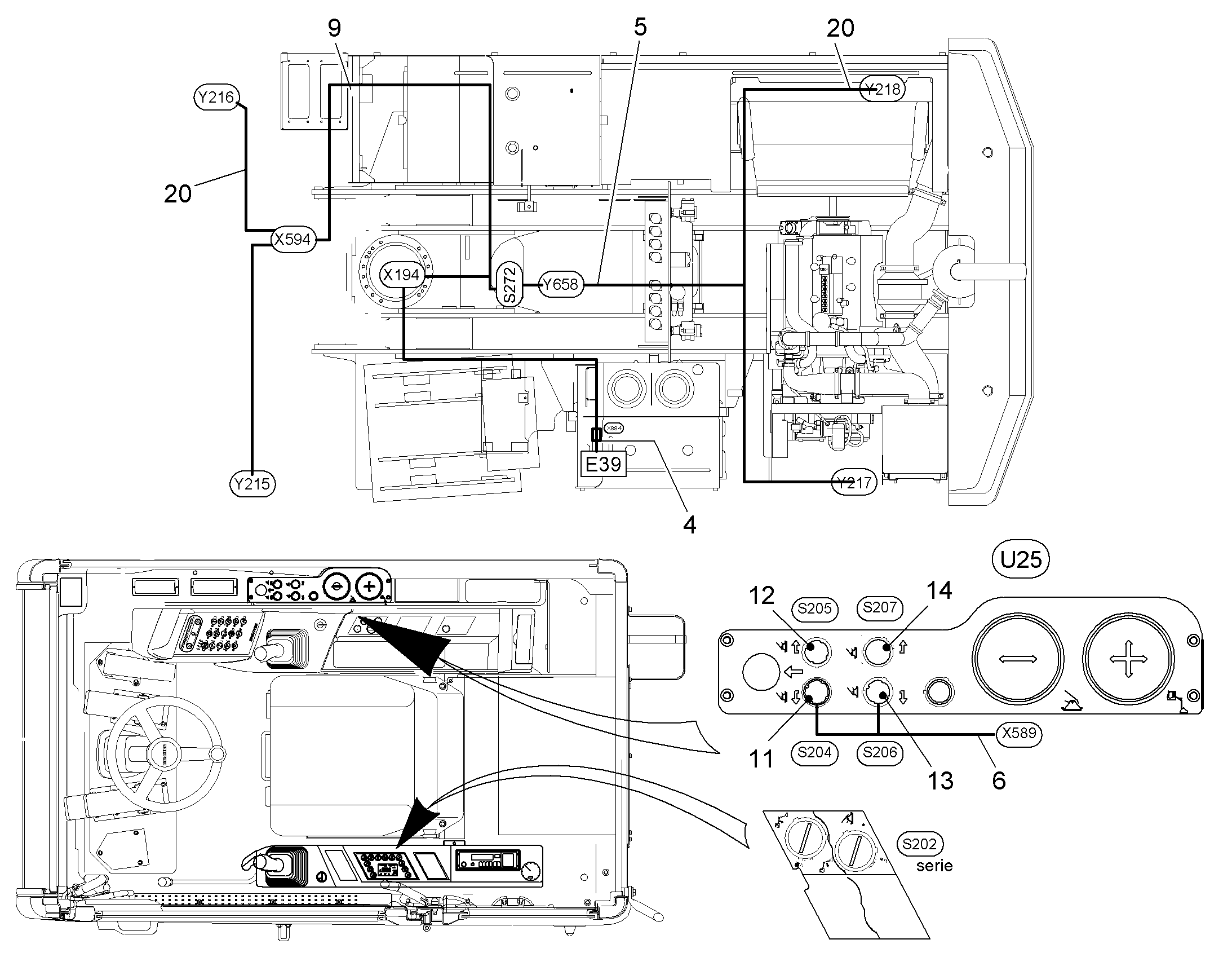 ПЕРЕКЛЮЧАТЕЛЬ В СБОРЕ S207 10050826 LIEBHERR