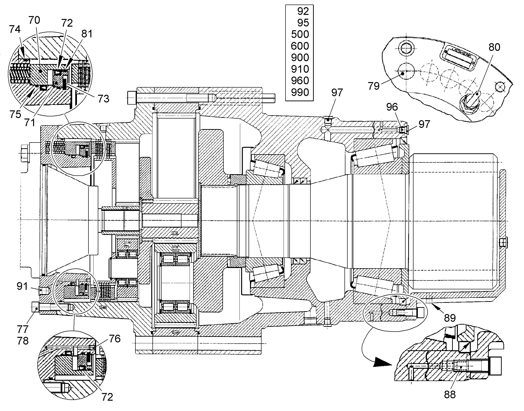 РЕМКОМПЛЕКТ ТОРМОЗА 944366403 LIEBHERR