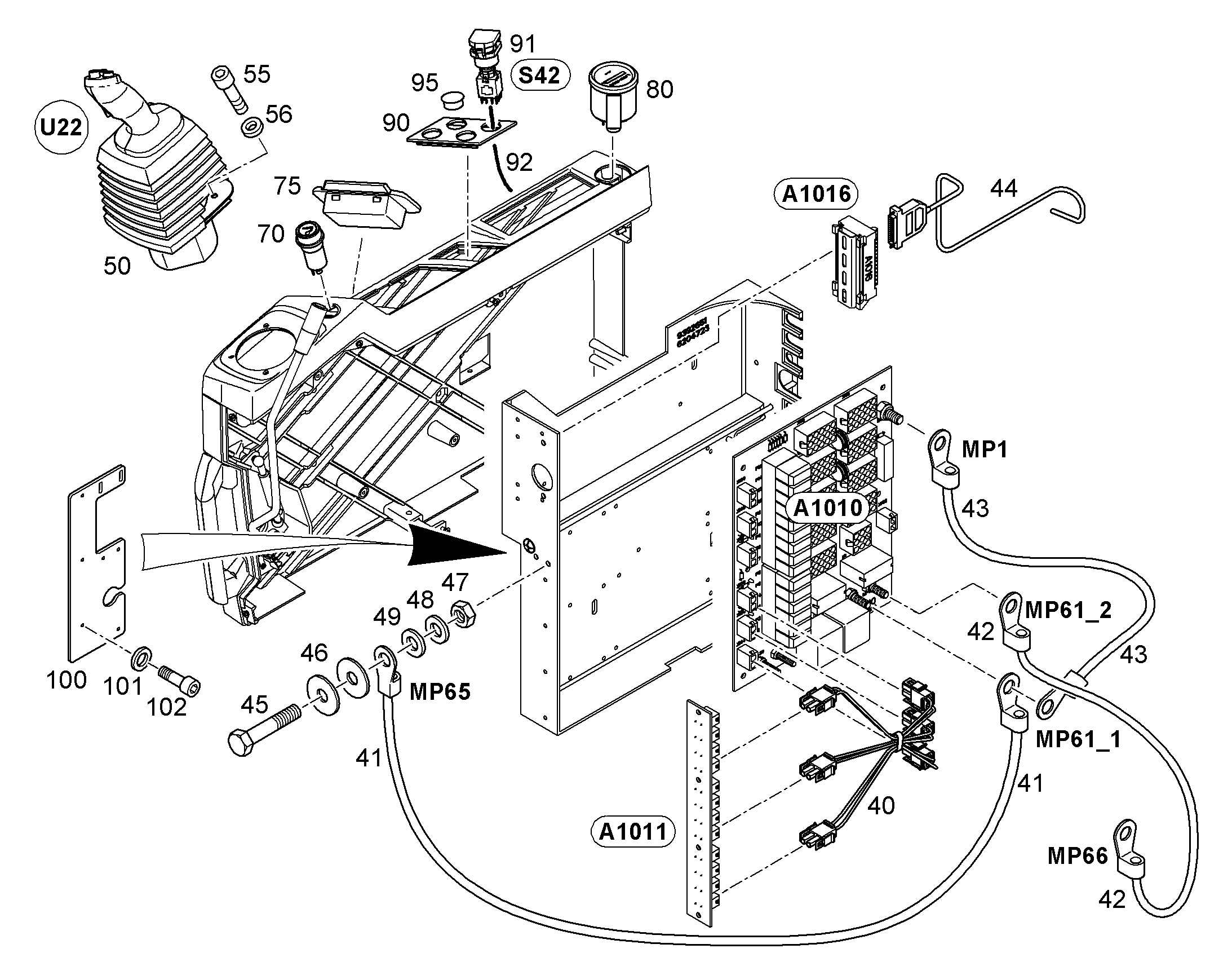 КОМПЛЕКТ КАБЕЛЕЙ S42 10079008 LIEBHERR