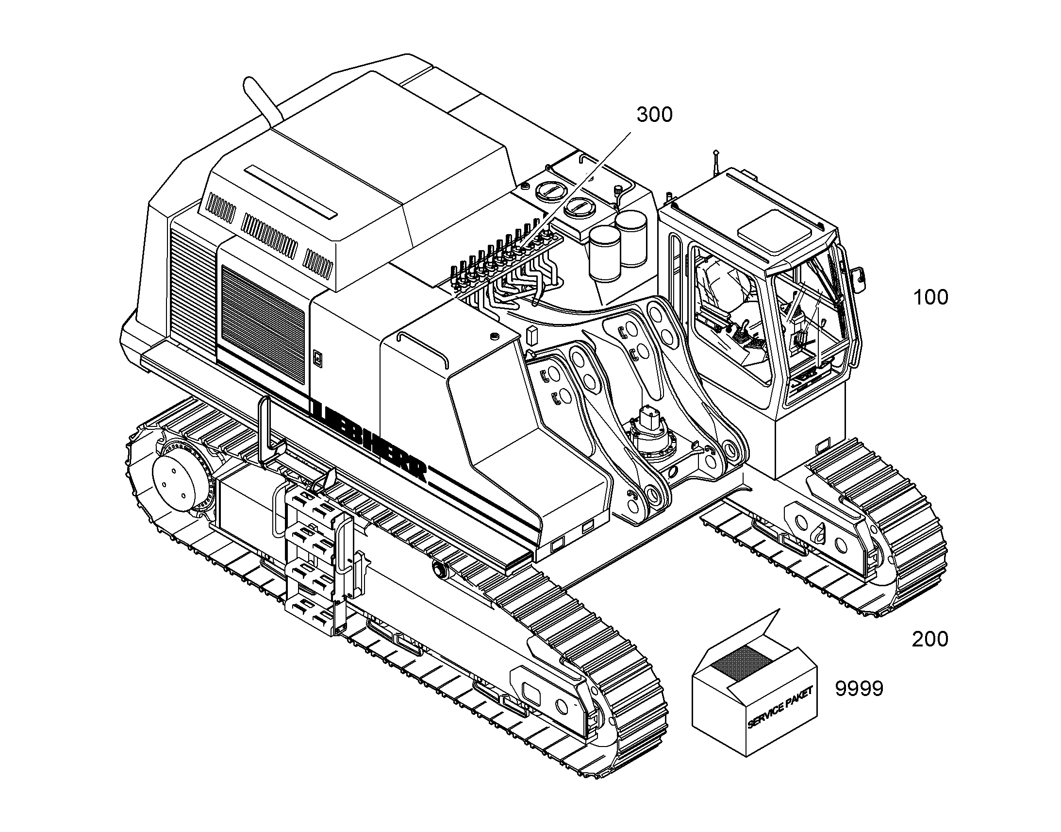 ШАССИ, КОМПЛЕКТ 10054048 LIEBHERR
