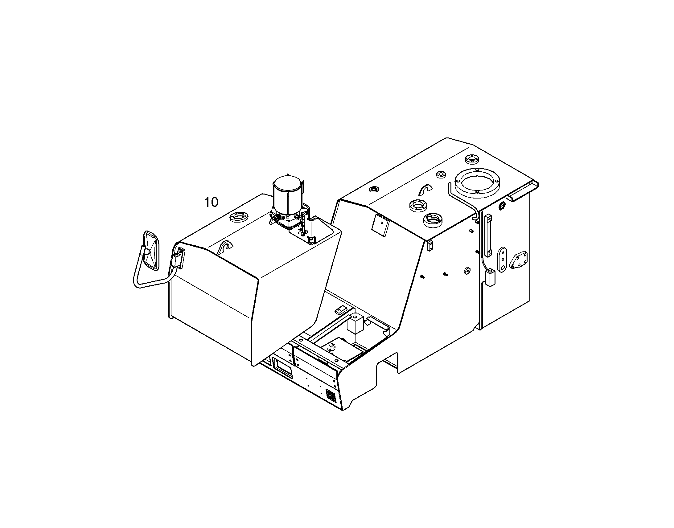 БАК ТОПЛИВНЫЙ ДОПОЛНИТЕЛЬНЫЙ 185L 10059866 LIEBHERR