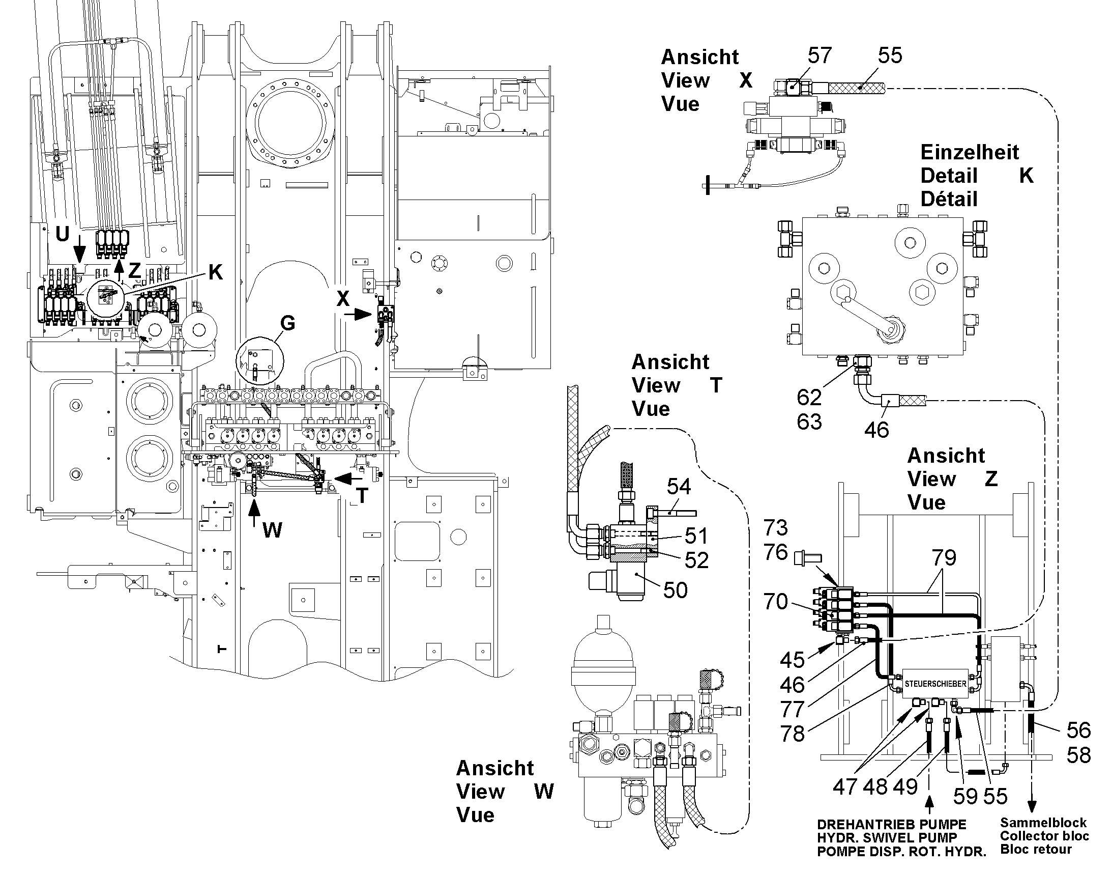 КОМПЛЕКТ ДЕТАЛЕЙ 5614776 10064817 LIEBHERR