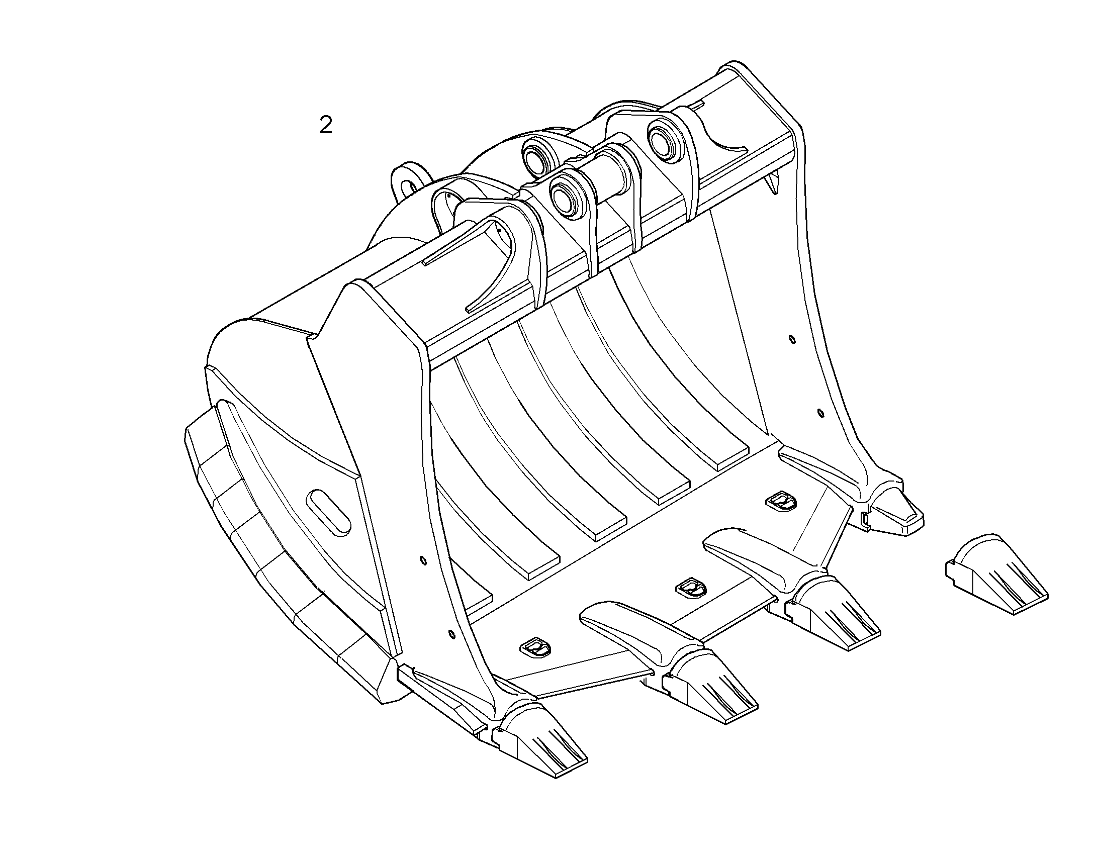 ЛОПАТА ОБРАТНАЯ HDV 9943385 LIEBHERR