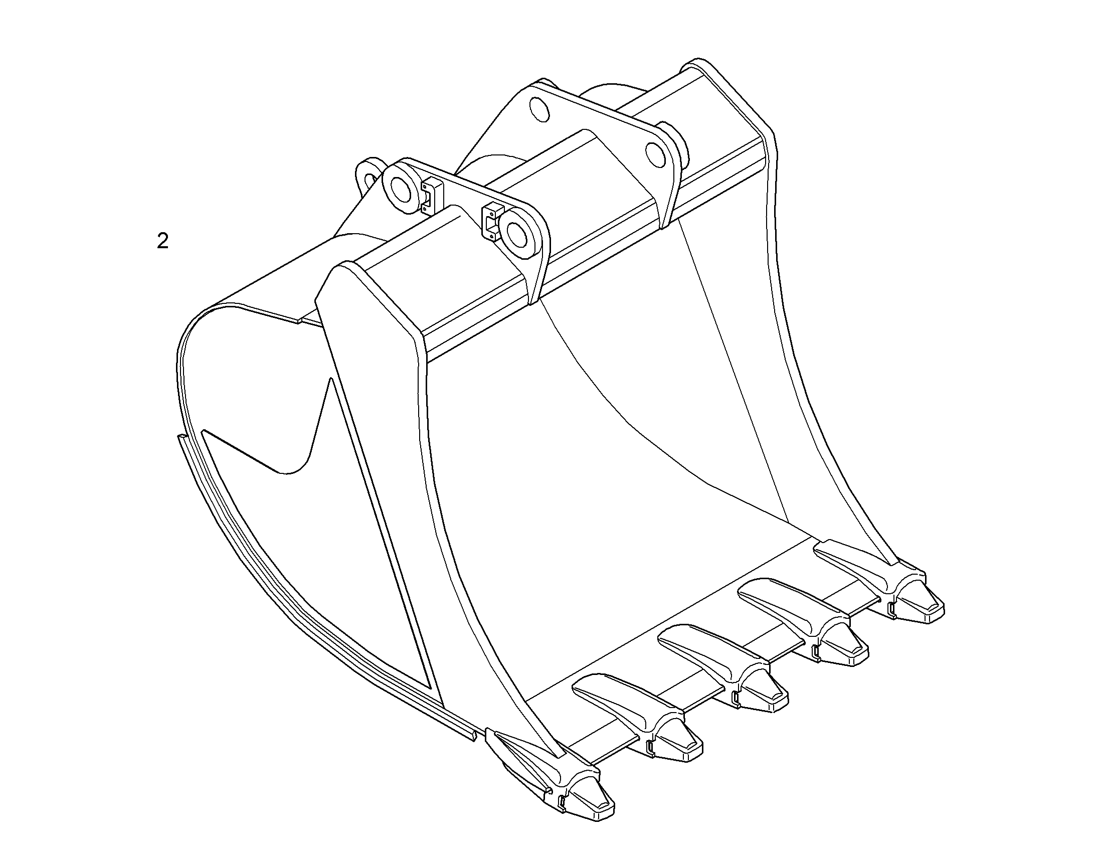 ЛОПАТА ОБРАТНАЯ HDL 9927837 LIEBHERR