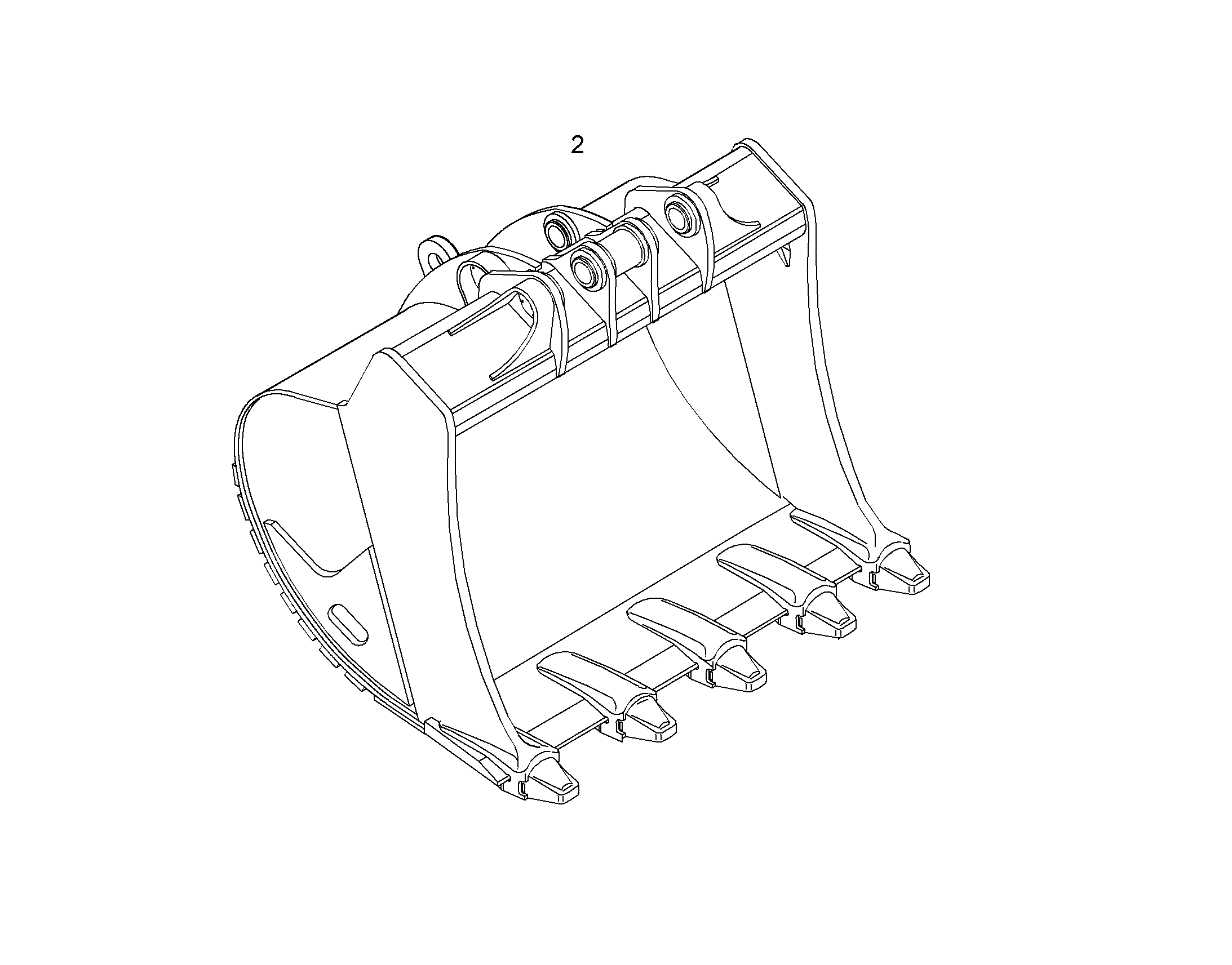 ЛОПАТА ОБРАТНАЯ HDL 9877075 LIEBHERR