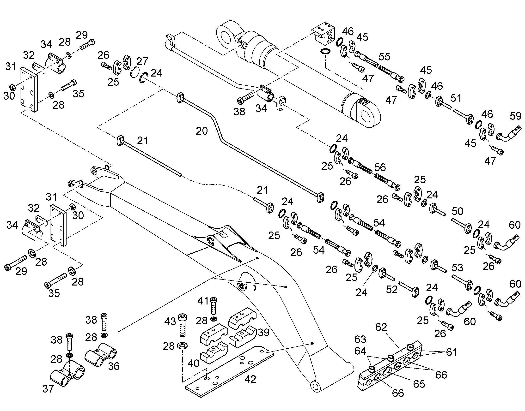 ПРОВОДКА МОНТАЖ AHS 9949552 LIEBHERR
