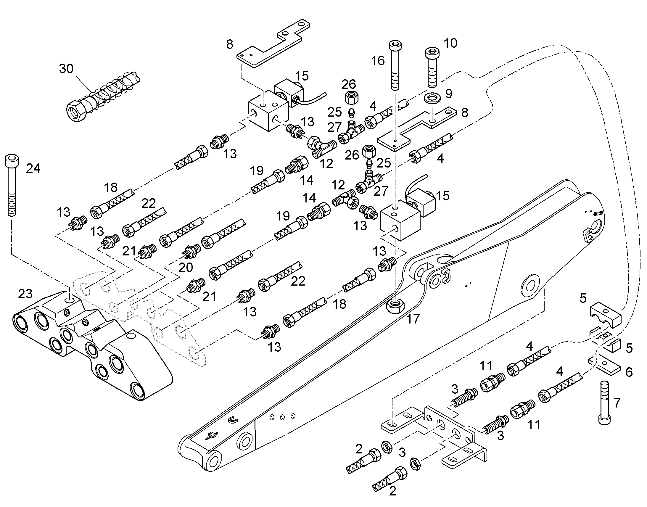 ШЛАНГ 10X4050 10100842 LIEBHERR