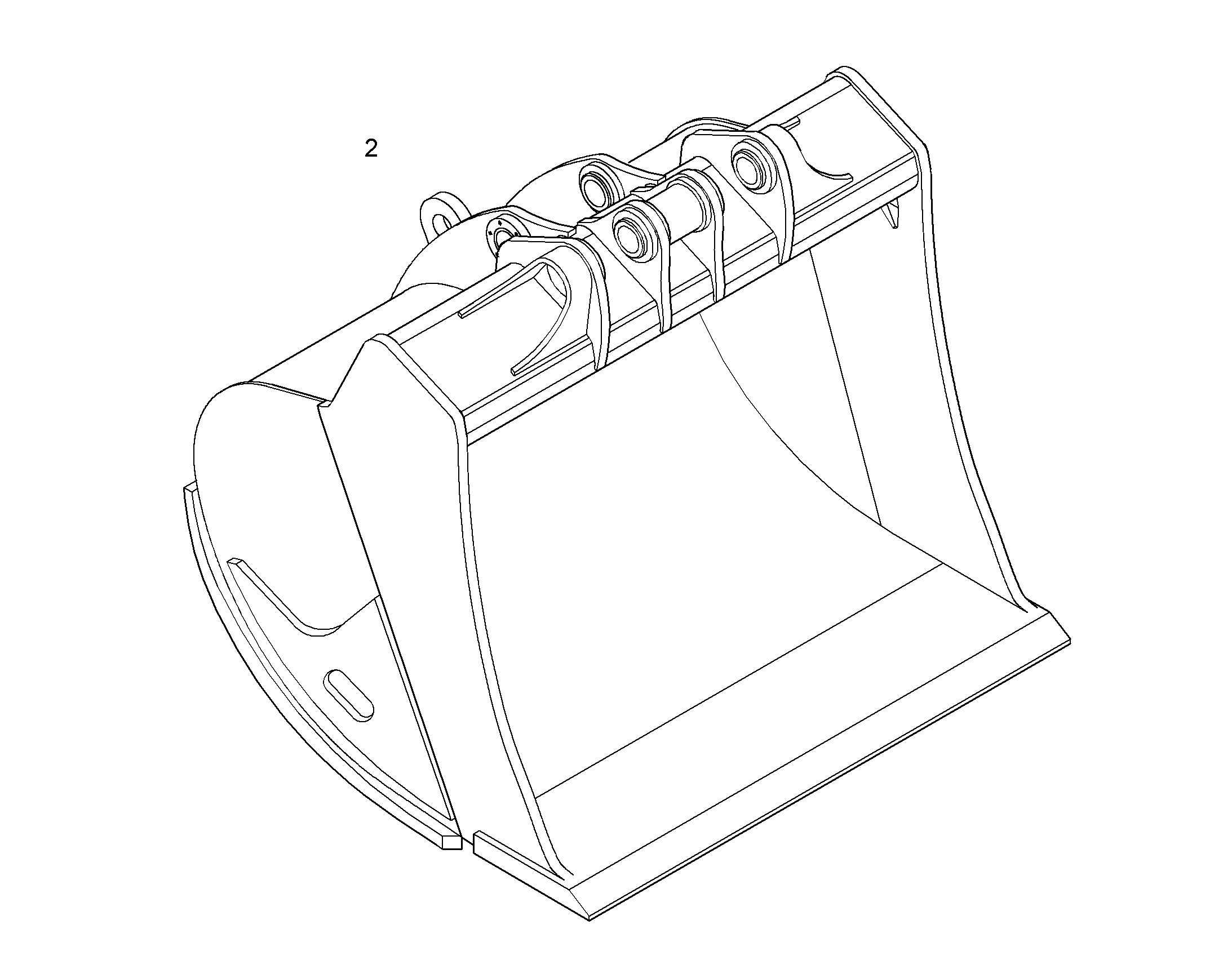 ЛОПАТА ОБРАТНАЯ HDL 10051099 LIEBHERR
