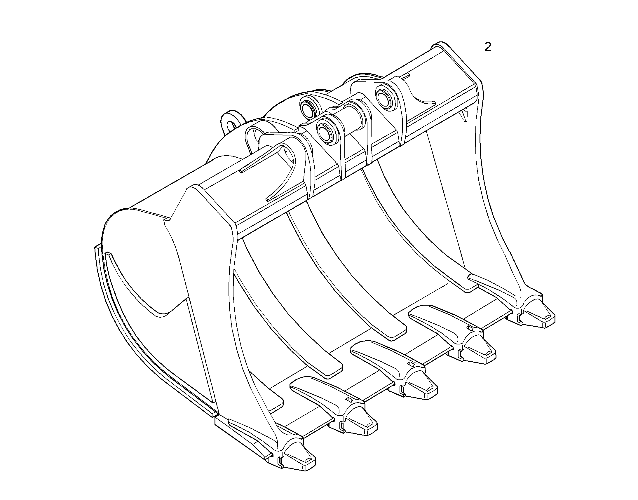 ЛОПАТА ОБРАТНАЯ HDL 10054112 LIEBHERR