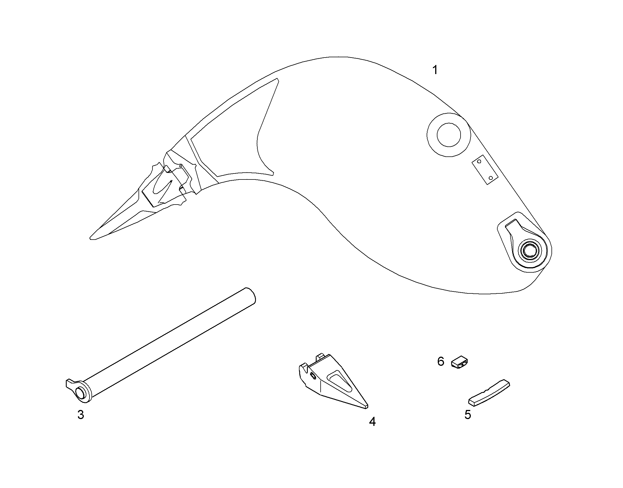 КОВШ СЪЕМНЫЙ 650mm 0,16m³ 9690678 LIEBHERR