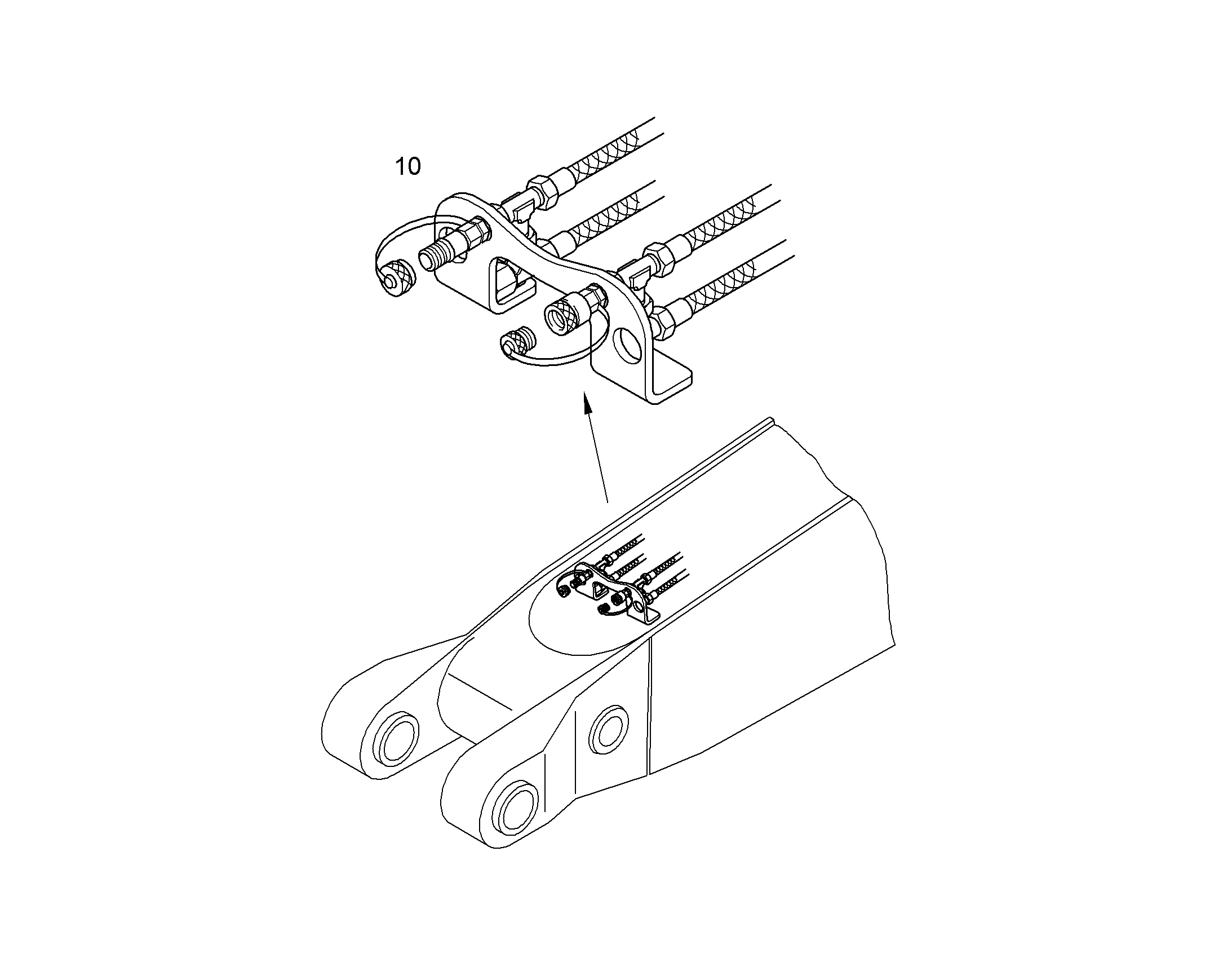 ПРОВОДКА ПРИВОД МЕХ. ПОВОРОТА 10054010 LIEBHERR