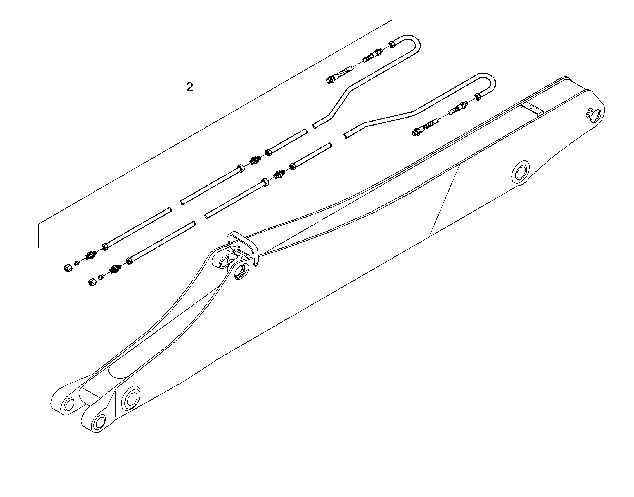 ПРОВОДКА ПРИВОД МЕХ. ПОВОРОТА 9806120 LIEBHERR