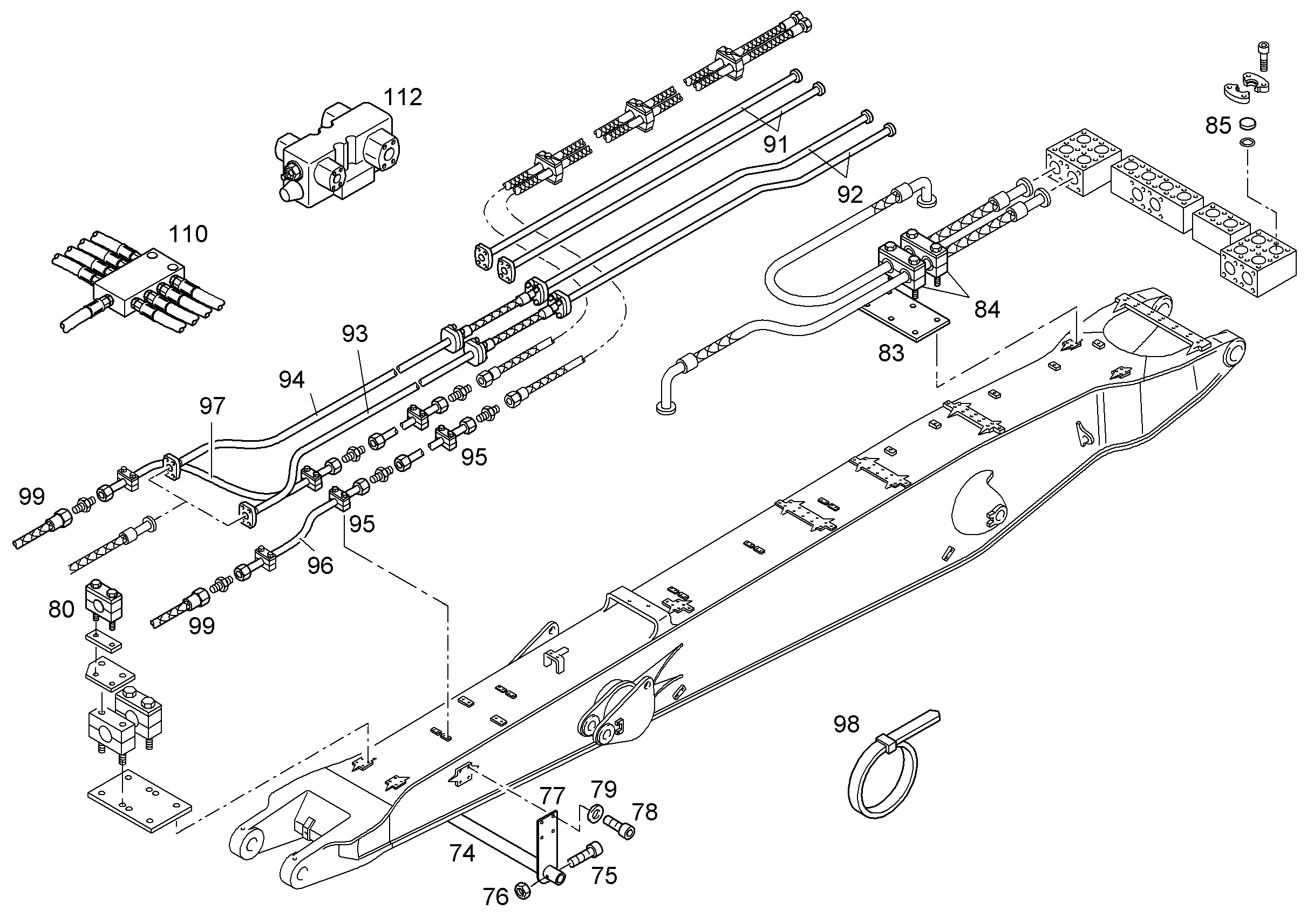 ЗАЩ.ТРУБЫ ЦИЛ.РУК. 9686663 LIEBHERR