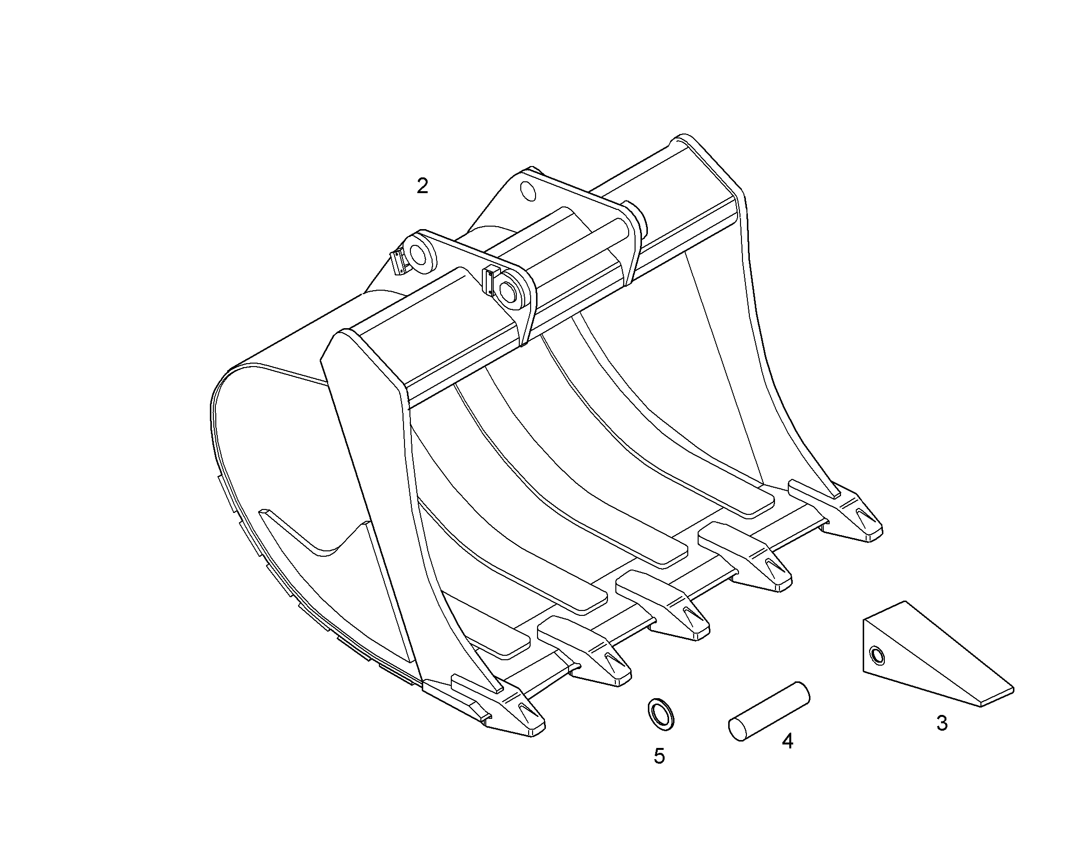 ЛОПАТА ОБРАТНАЯ HDL 10055829 LIEBHERR