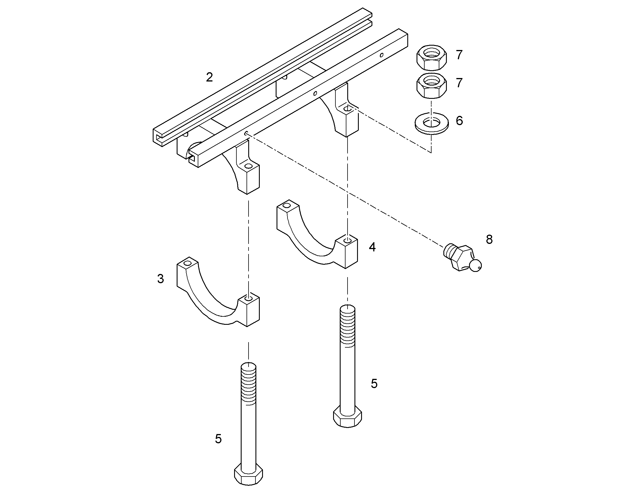 ШИНА СКОЛЬЗЯЩАЯ 10049654 LIEBHERR