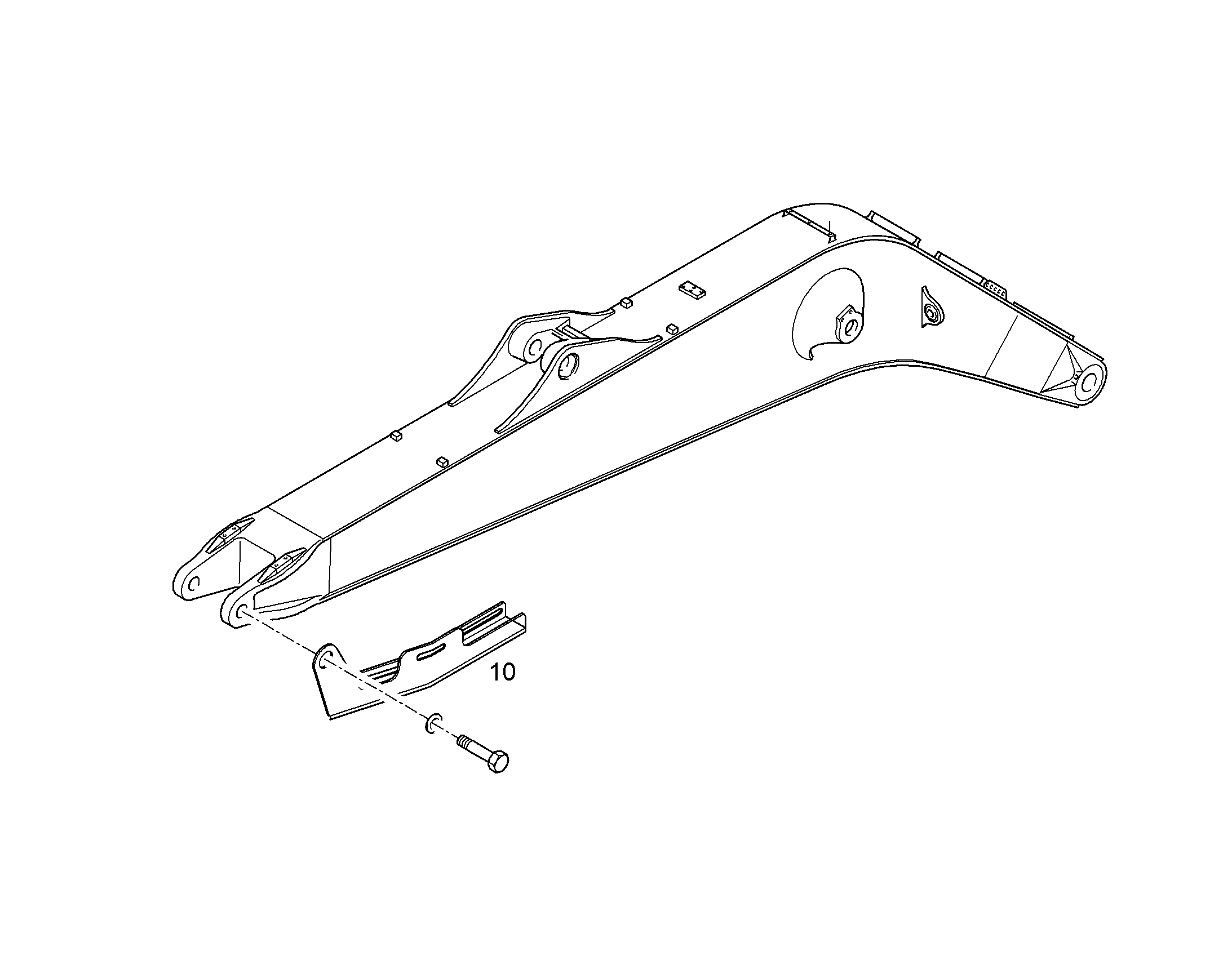 ОТКЛЮЧЕНИЕ ЦИЛИНДРА РУКОЯТИ 10054729 LIEBHERR
