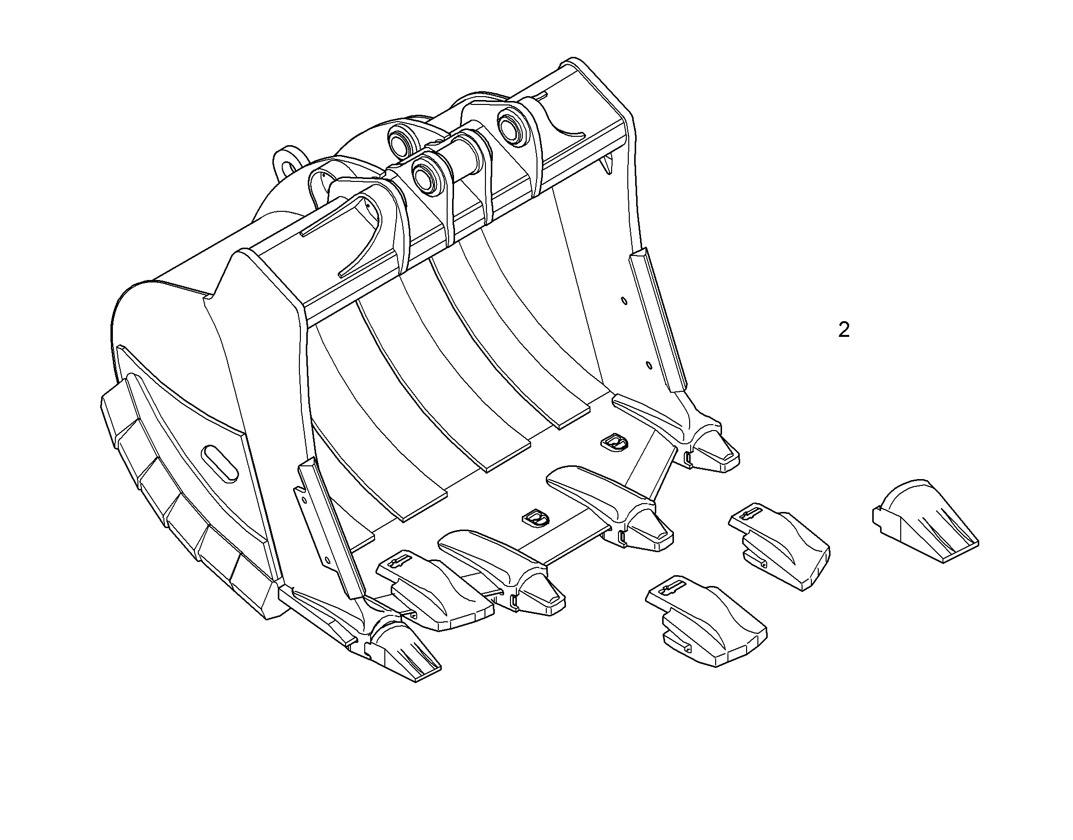 ЛОПАТА ОБРАТНАЯ HDV 10058469 LIEBHERR