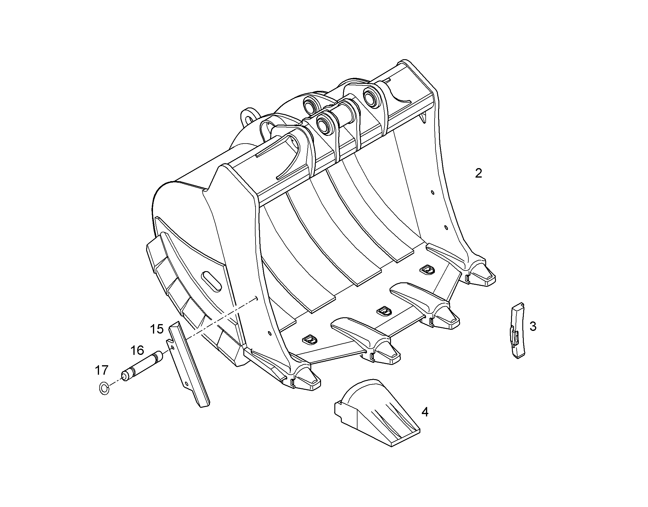 ЛОПАТА ОБРАТНАЯ HDV 10058466 LIEBHERR