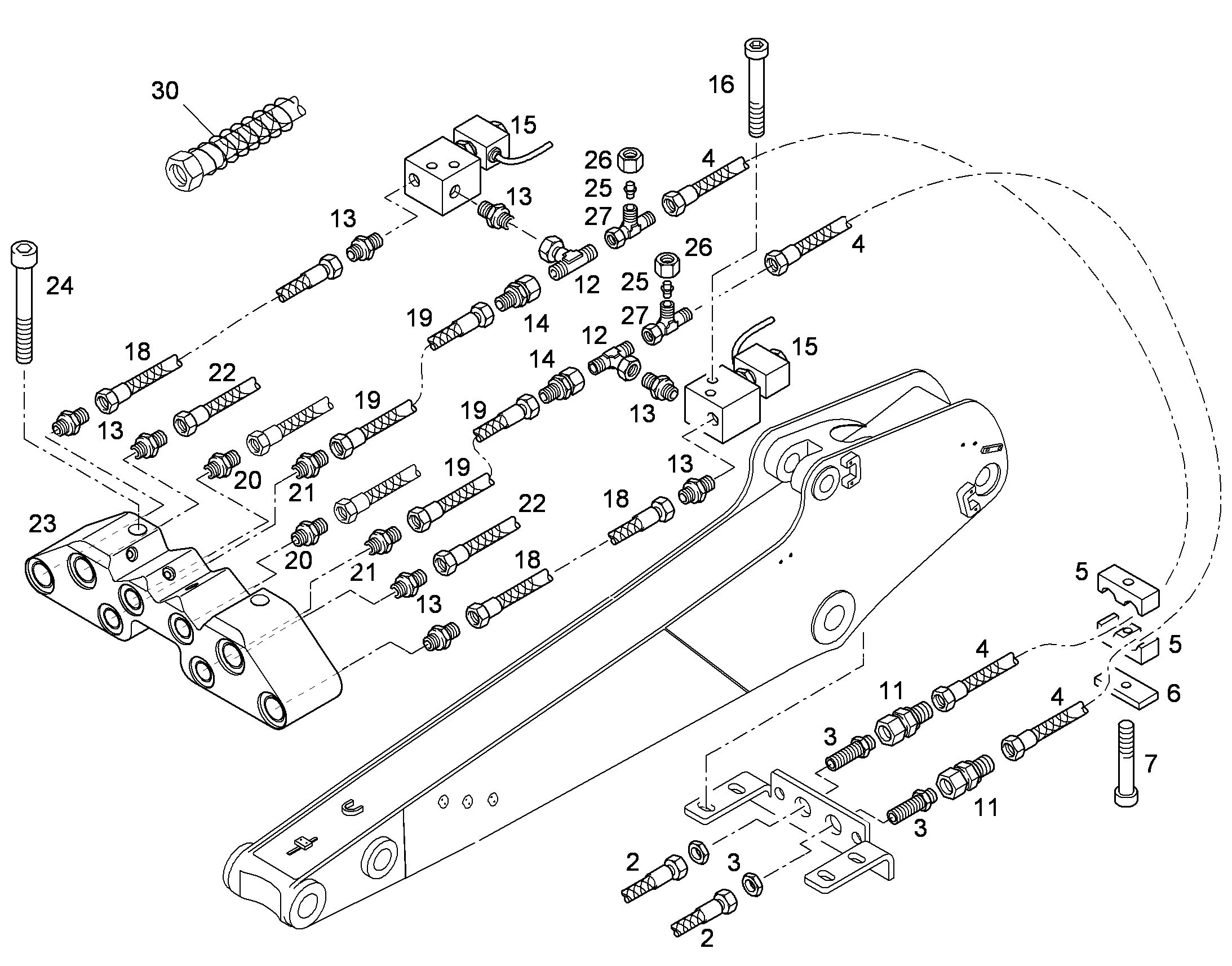 ШЛАНГ 10X3150 10330388 LIEBHERR