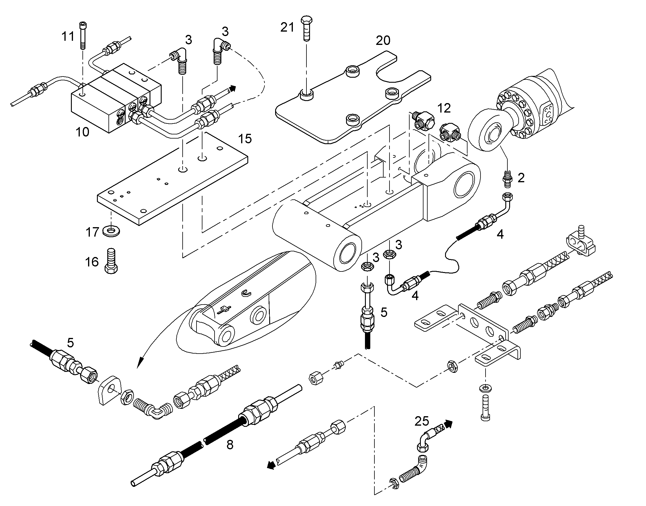 ШЛАНГ 4X742 10288705 LIEBHERR