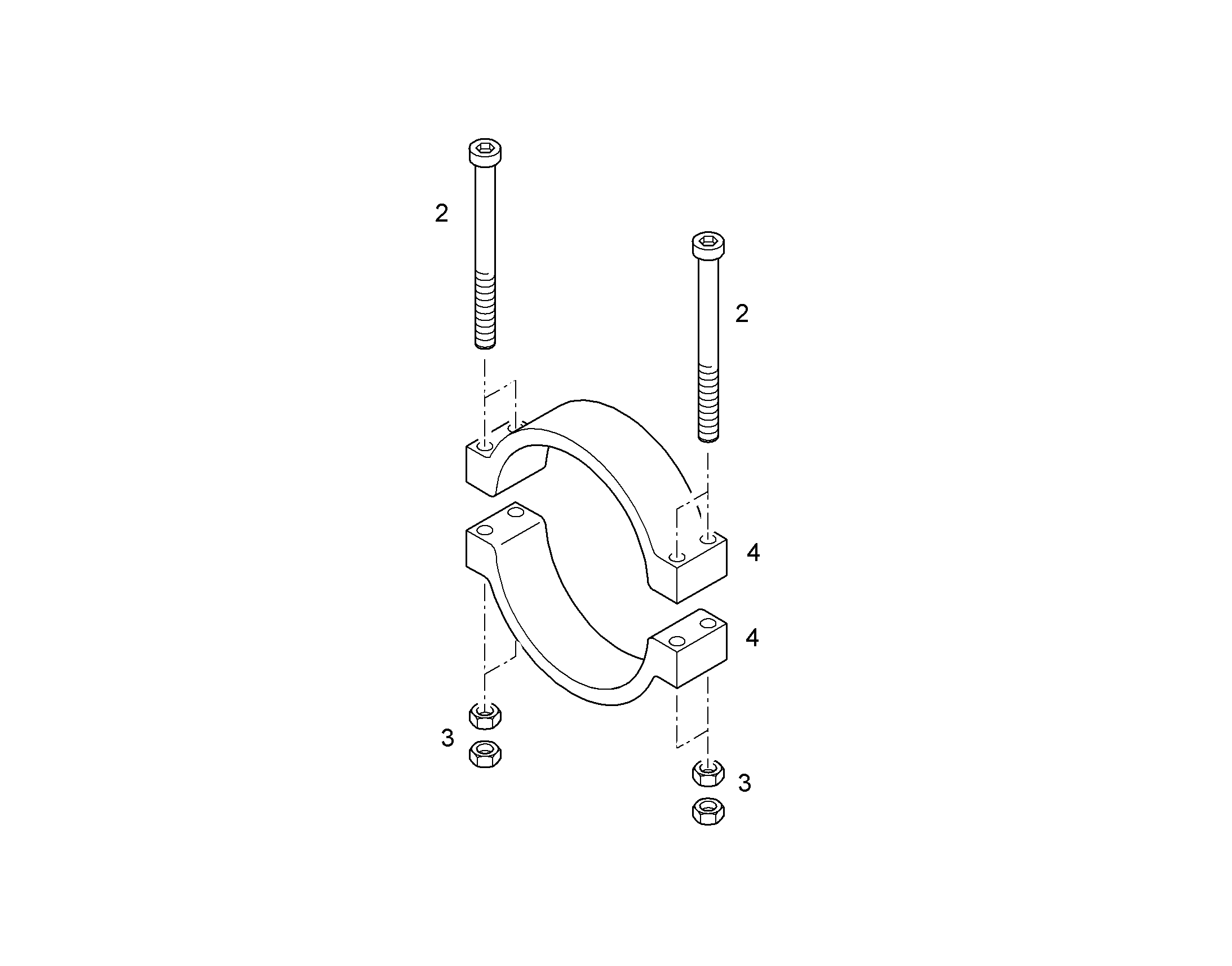 ПОЛУХОМУТИК d=245 10061001 LIEBHERR