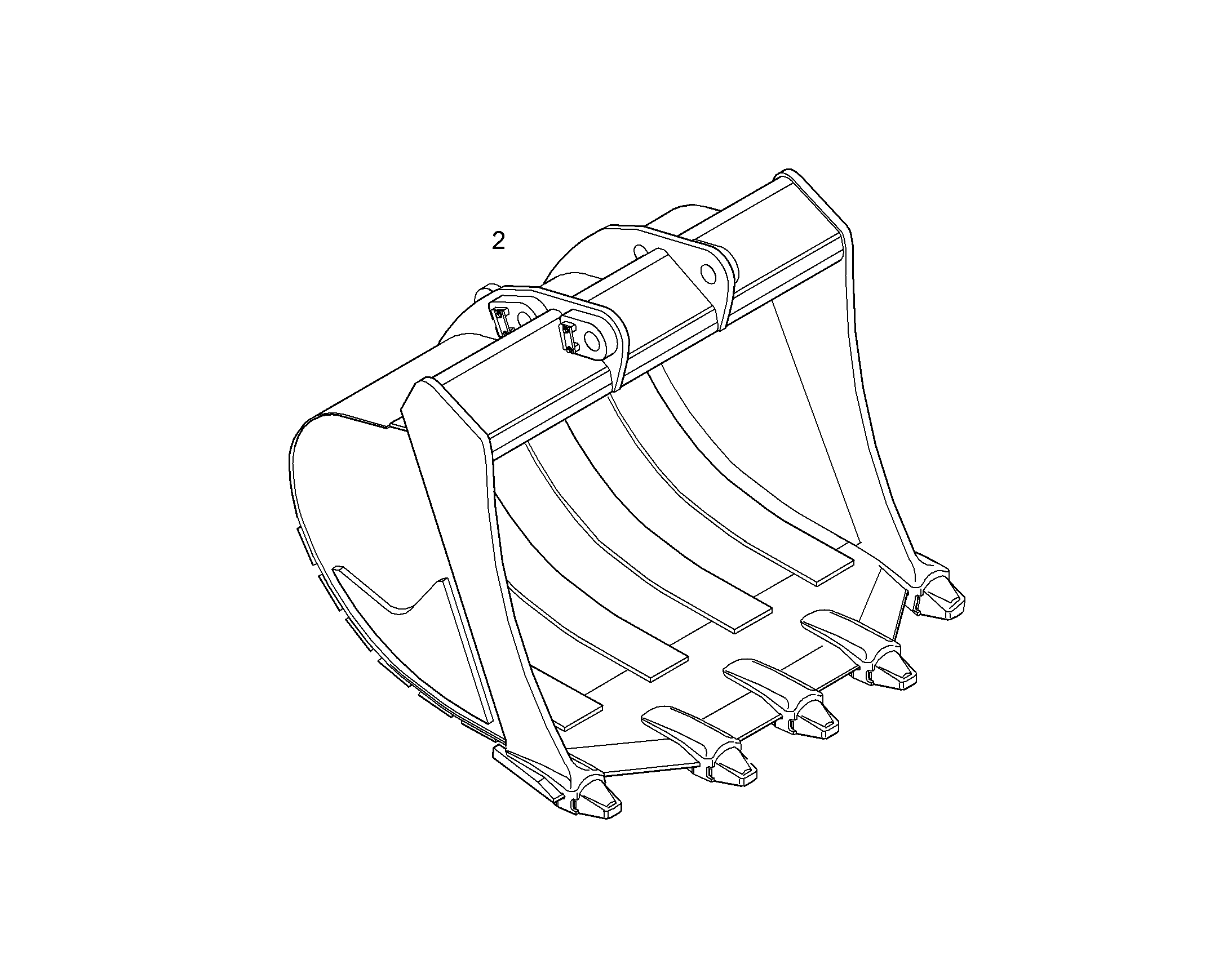 ЛОПАТА ОБРАТНАЯ HDL 10055943 LIEBHERR