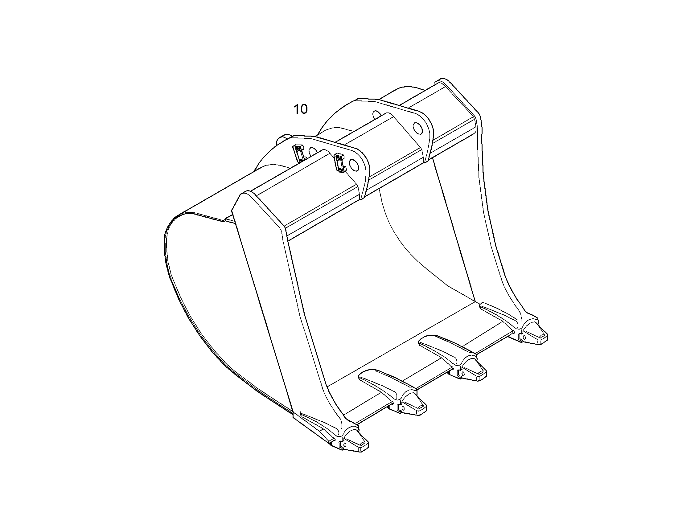 ЛОПАТА ОБРАТНАЯ 10396769 LIEBHERR