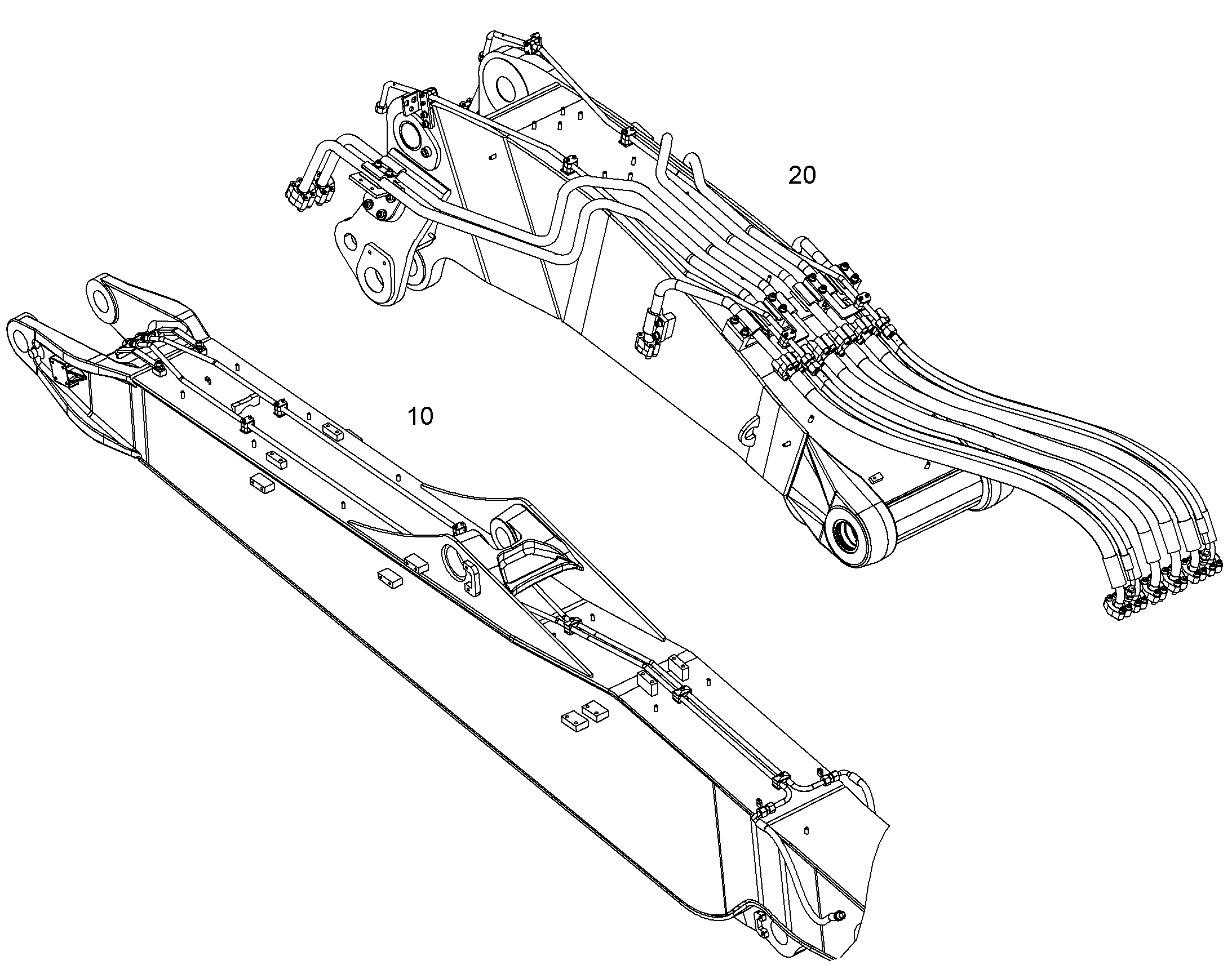 ПРОВОДКА ПРИВОД МЕХ. ПОВОРОТА 10048908 LIEBHERR