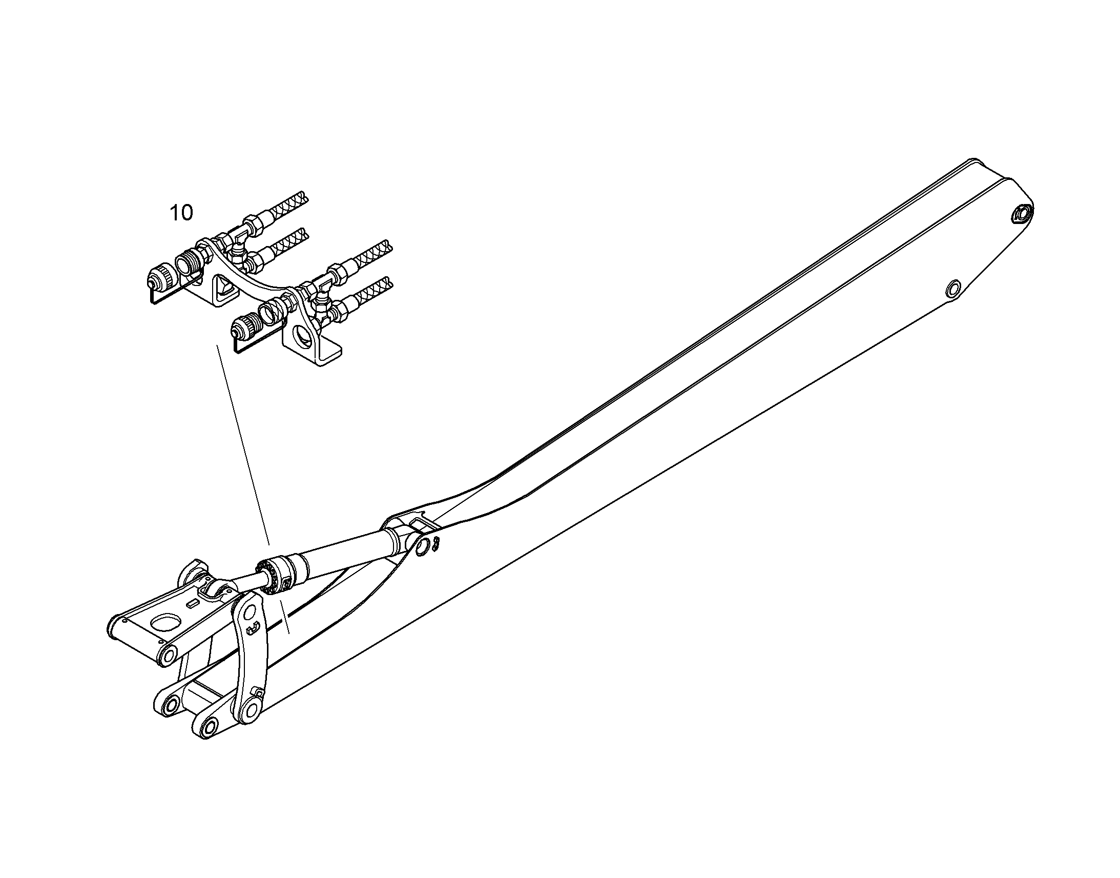 ПРОВОДКА ПРИВОД МЕХ. ПОВОРОТА 9013543 LIEBHERR