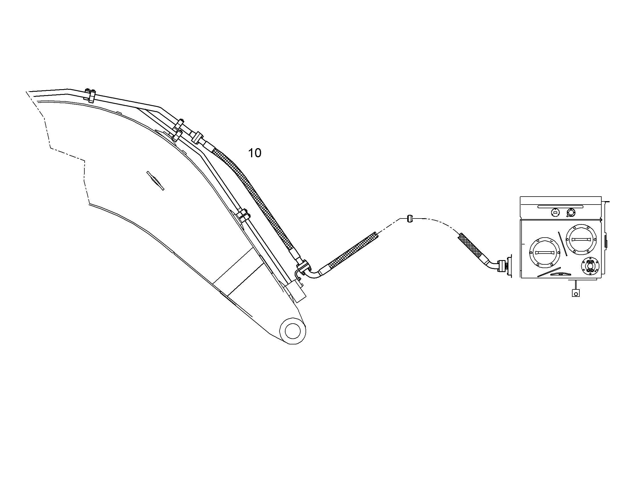 ПРОВОДКА МОНТАЖ AHS 10052648 LIEBHERR