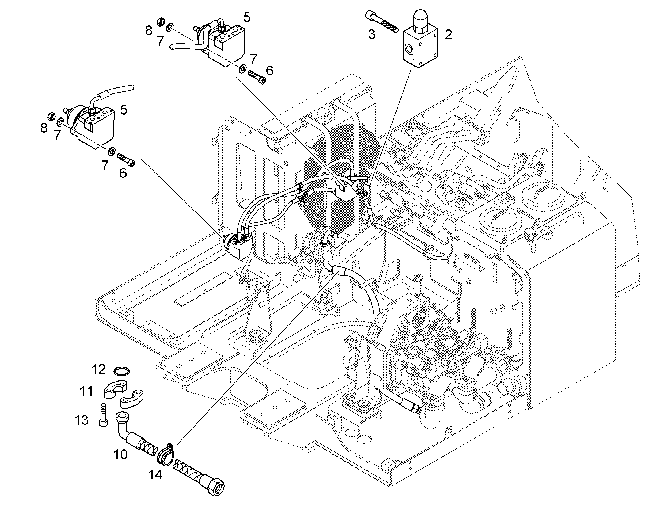 МОТОР АКСИАЛЬНОПОРШНЕВОЙ LA10FE 45cm³/U 10332890 LIEBHERR