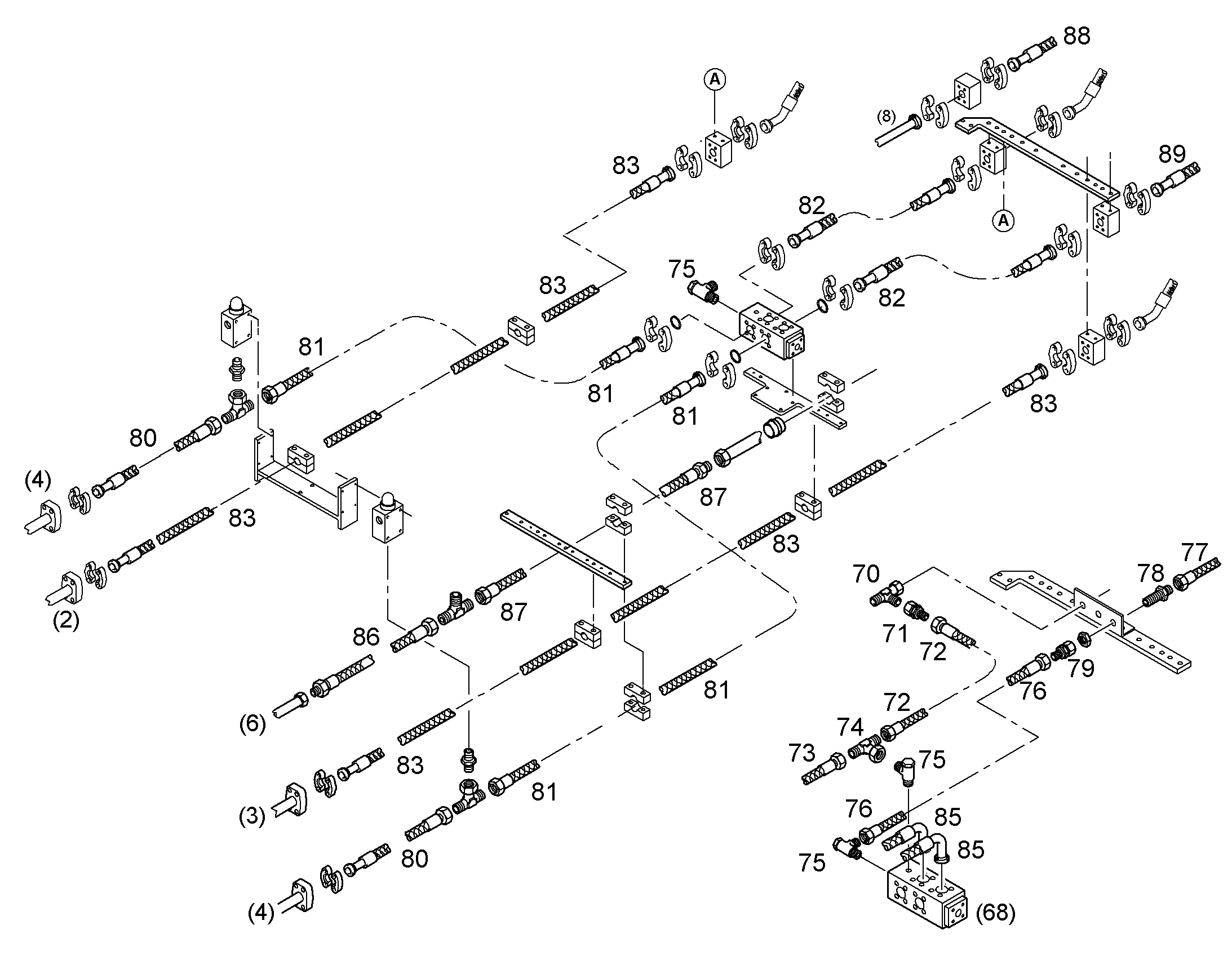ШЛАНГ 25X2300 5613175 LIEBHERR
