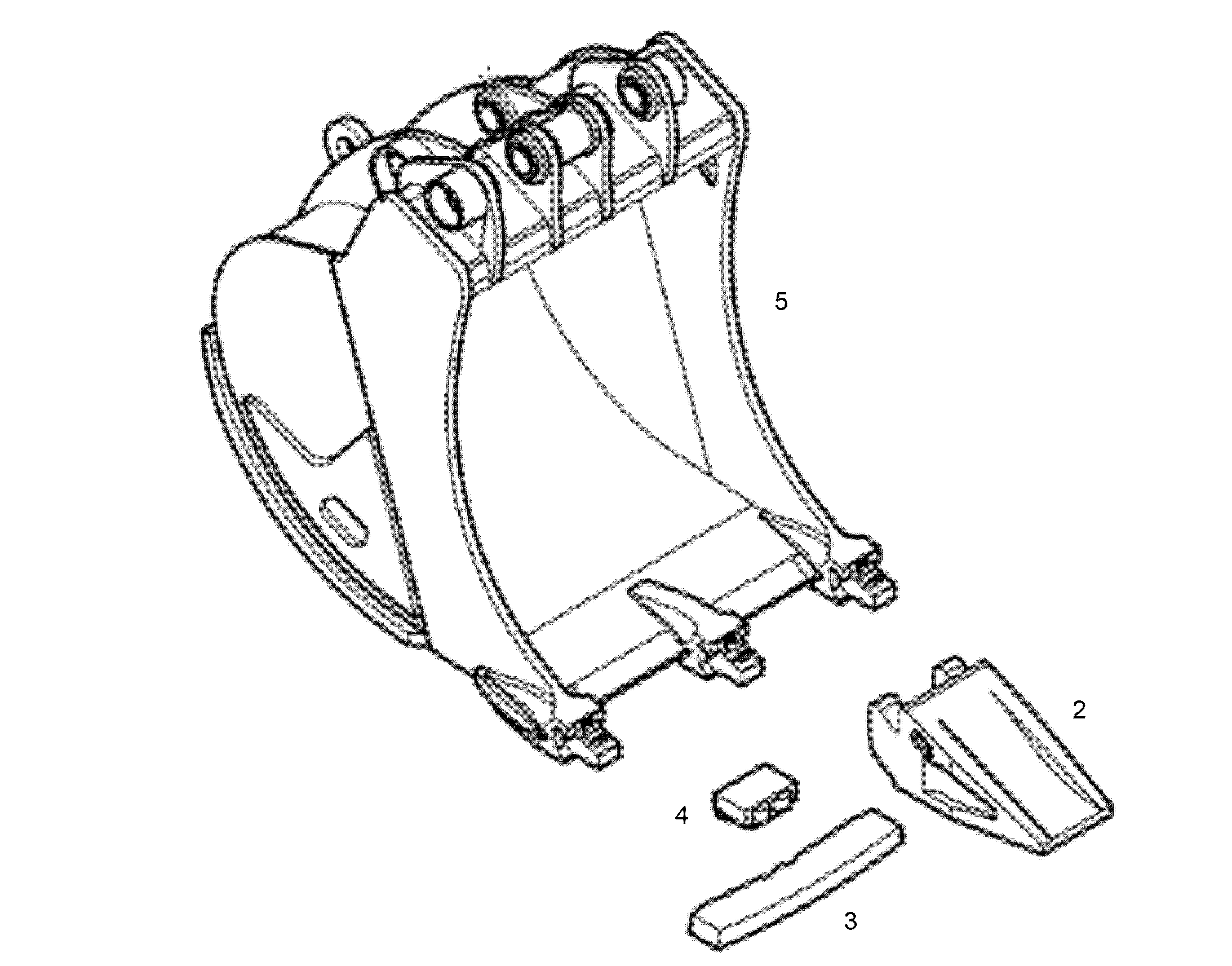 ЛОПАТА ОБРАТНАЯ HDL 9874708 LIEBHERR