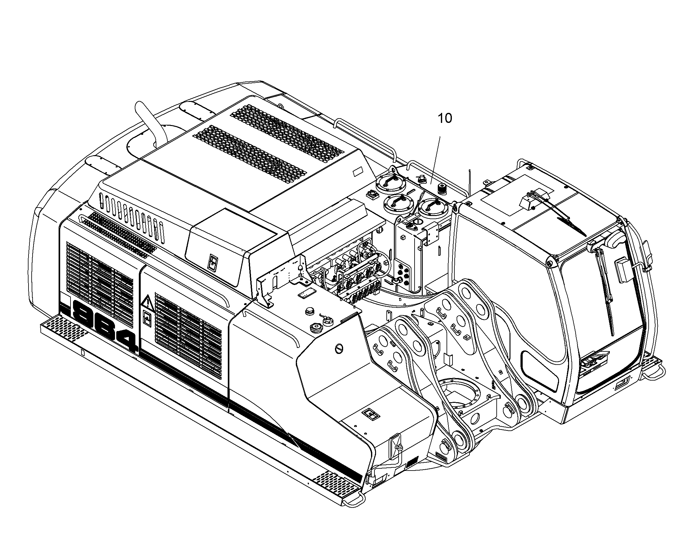 ЗАПОЛНЕНИЕ МАСЛОМ SAE 10085835 LIEBHERR