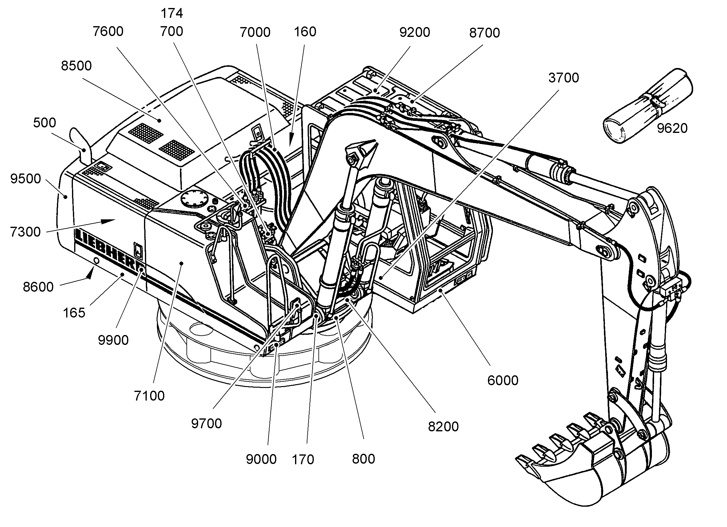 ЭЛЕКТРИЧЕСКАЯ УСТ.ПОВ. ПЛАТФ. 9013968 LIEBHERR