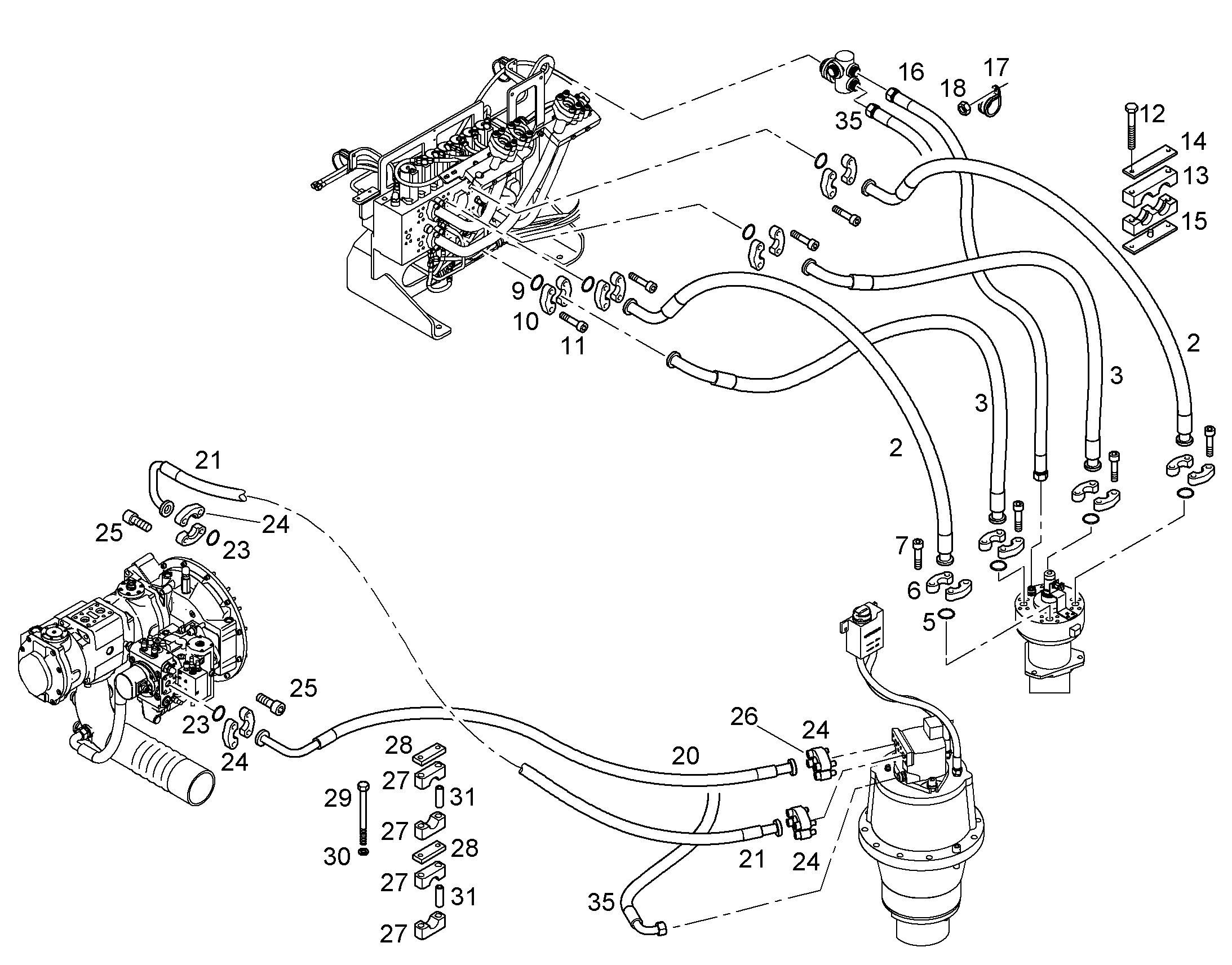 ШЛАНГИ ПАРОВЫЕ 10370357 LIEBHERR