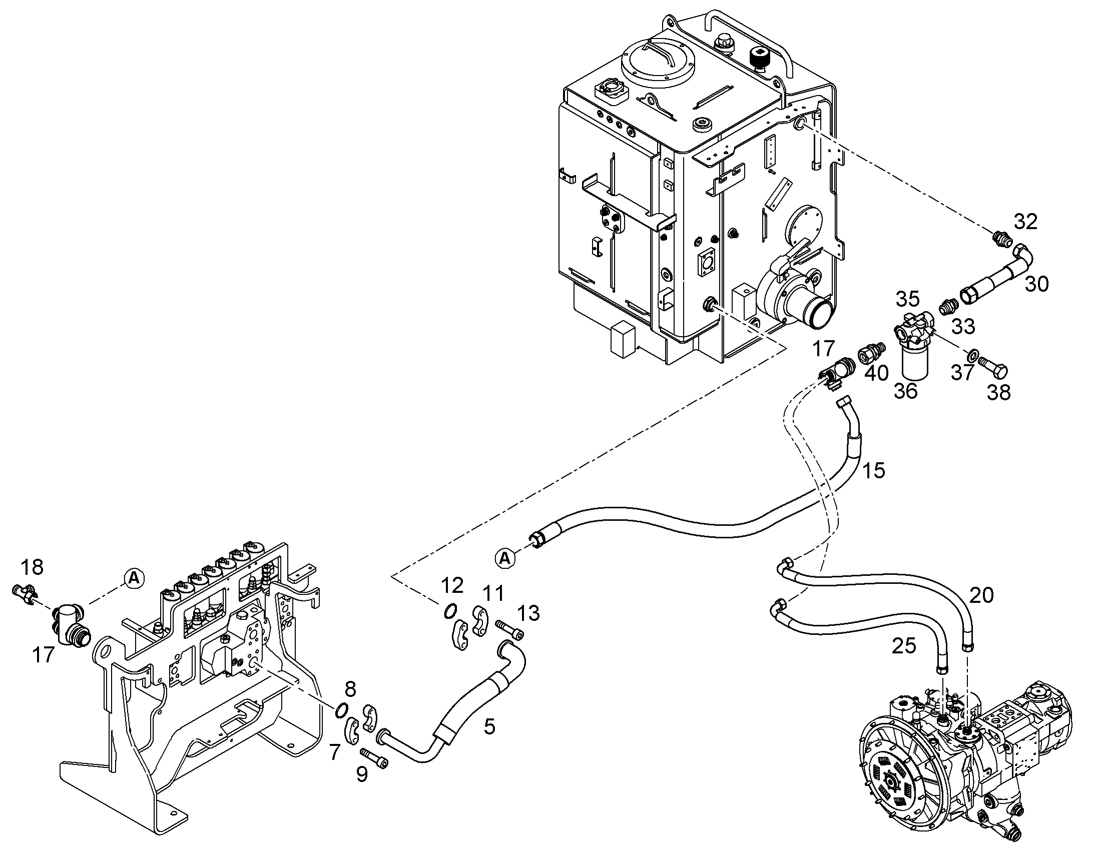ШЛАНГ 50X590 10280078 LIEBHERR