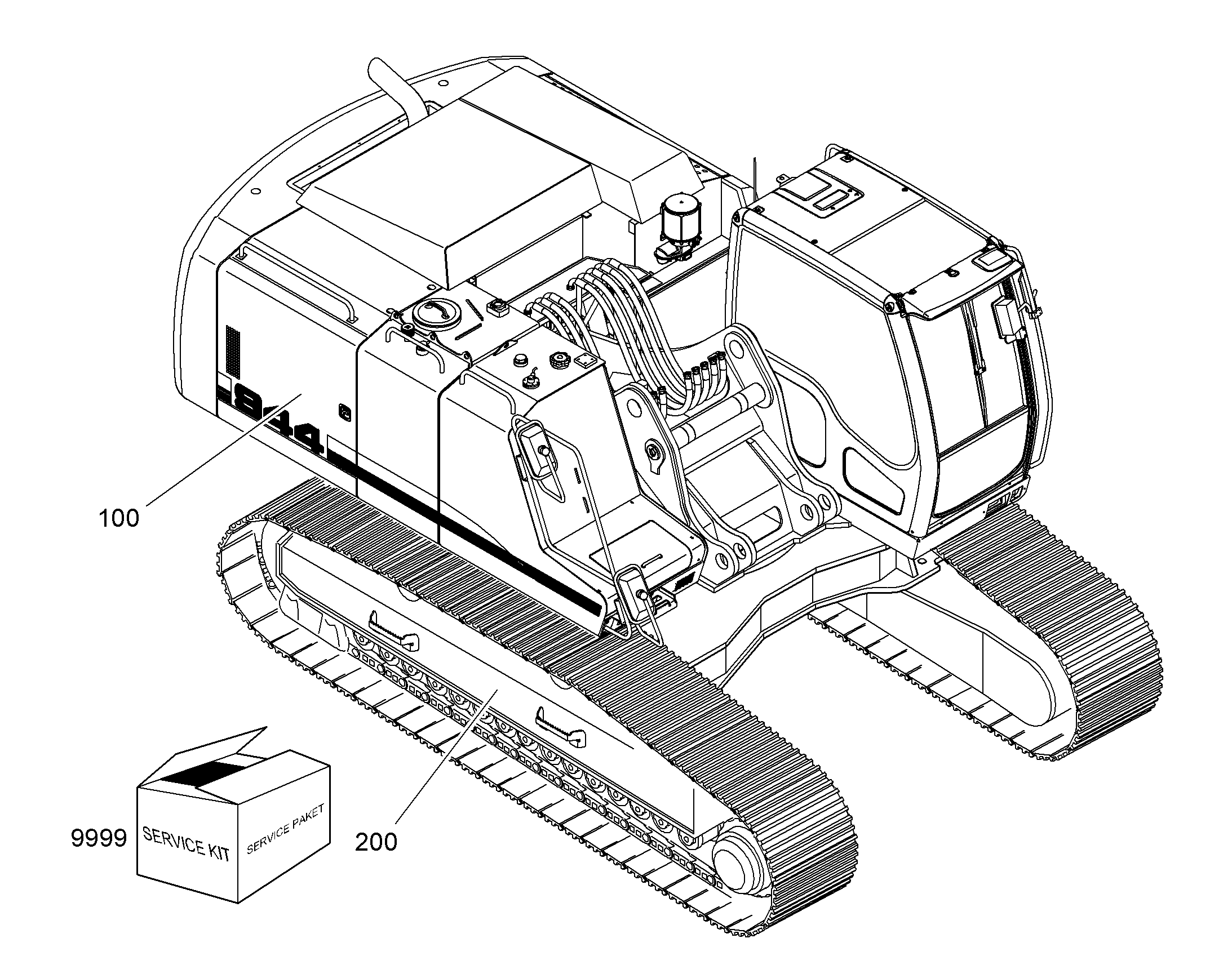 ШАССИ, КОМПЛЕКТ 10061511 LIEBHERR