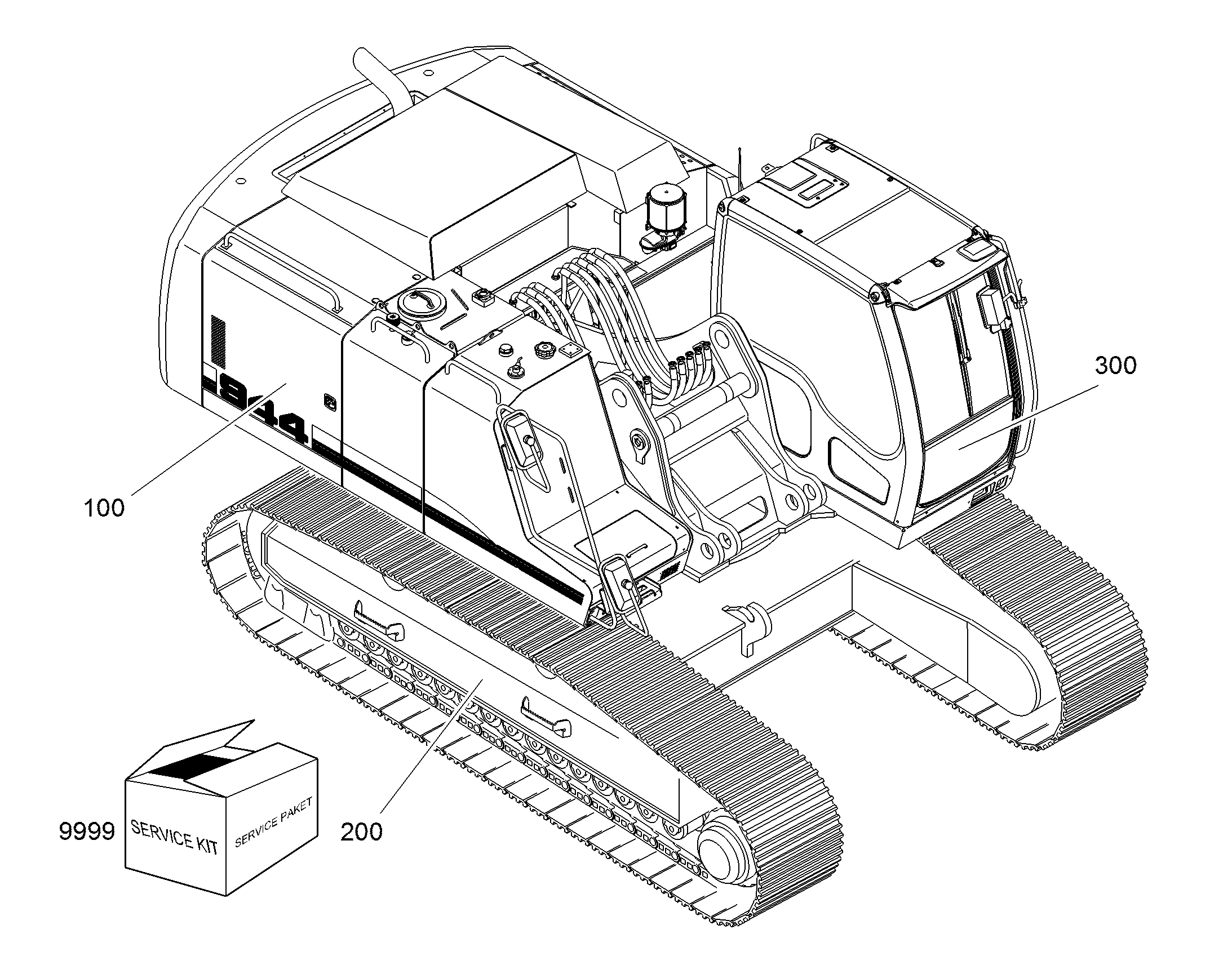 ВКЛЮЧЕНИЕ ИЗМЕНЕНИЯ КОЛЕИ 10071649 LIEBHERR