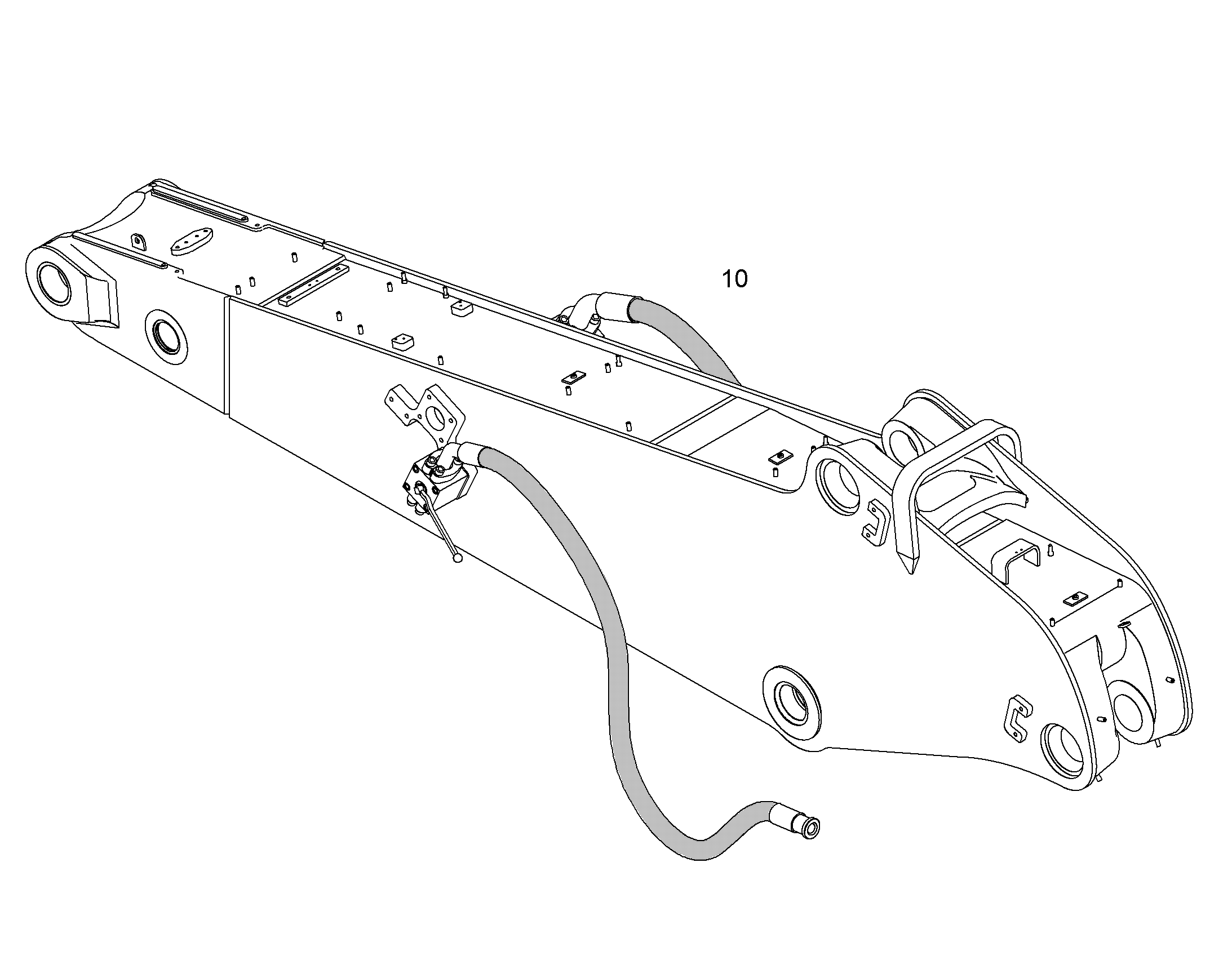 ПРОВОДКА МОНТАЖ AHS RECHTS 10064702 LIEBHERR